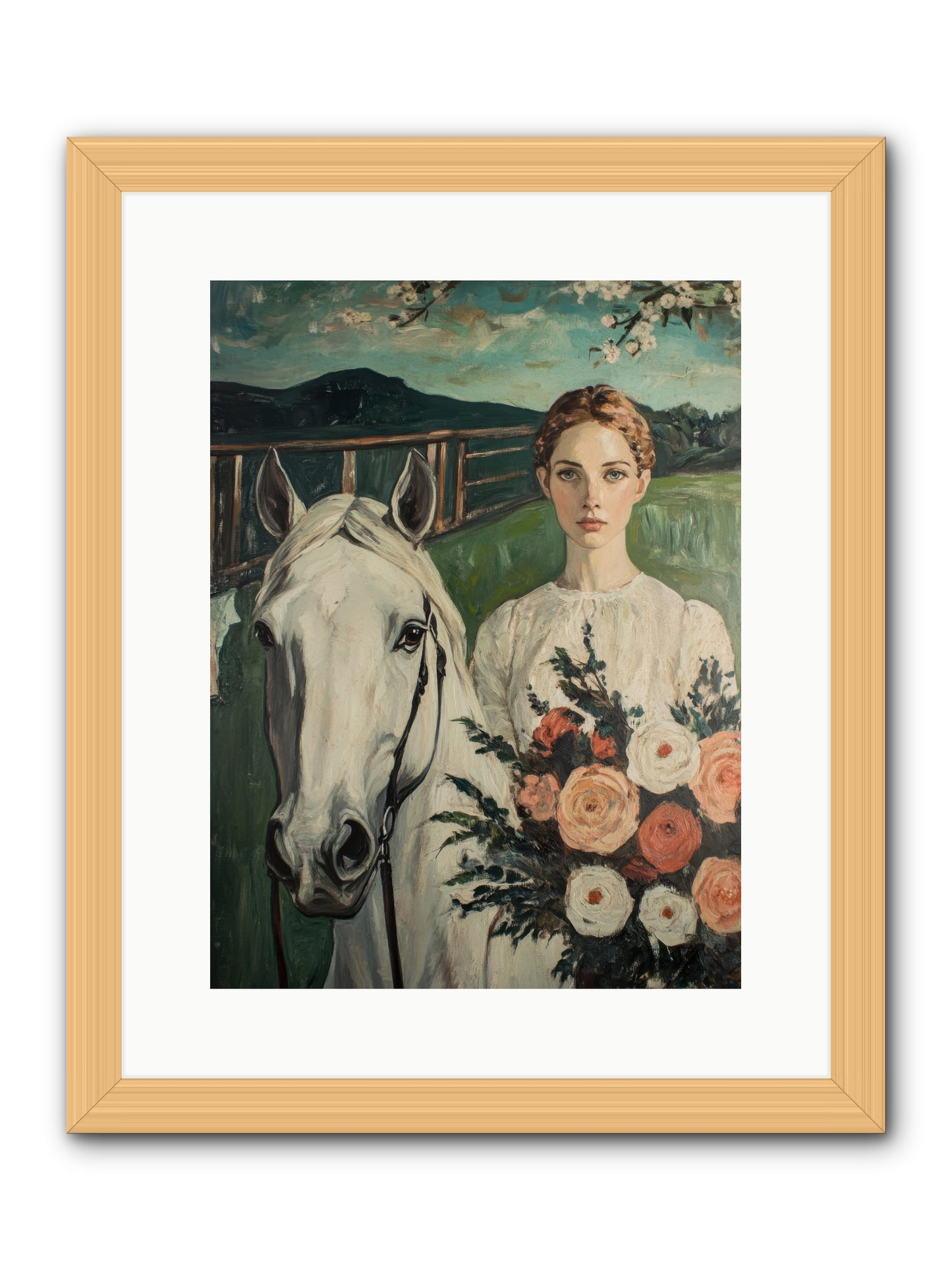 Shadow Dancer -- Framed Print - Natural 12x16