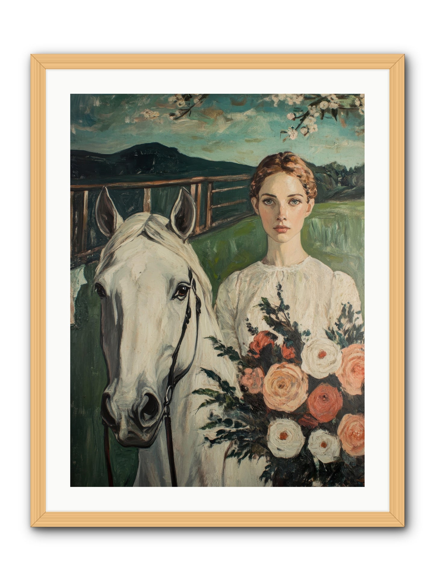 Shadow Dancer -- Framed Print - Natural 24x32