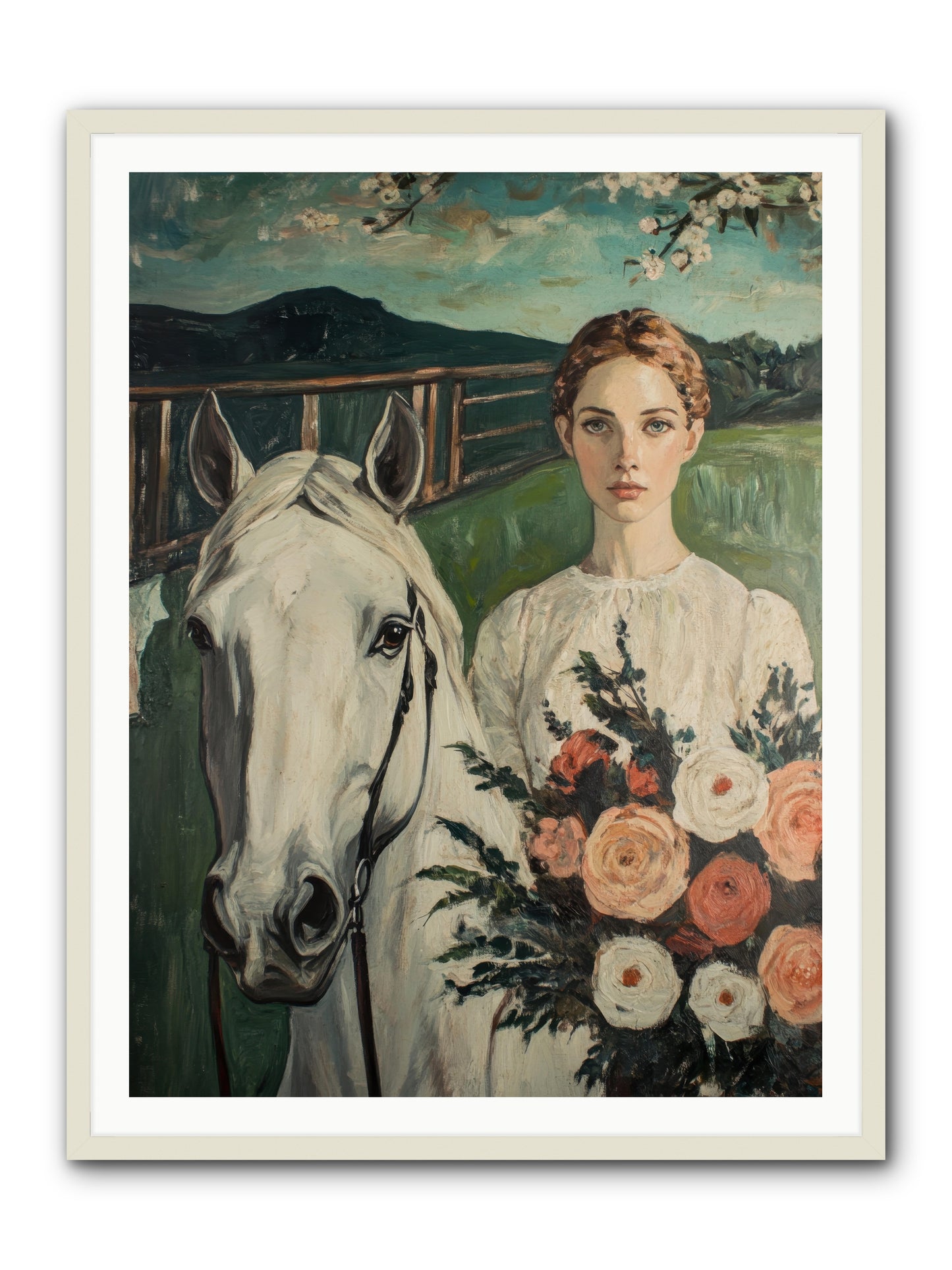 Shadow Dancer -- Framed Print - White 36x48