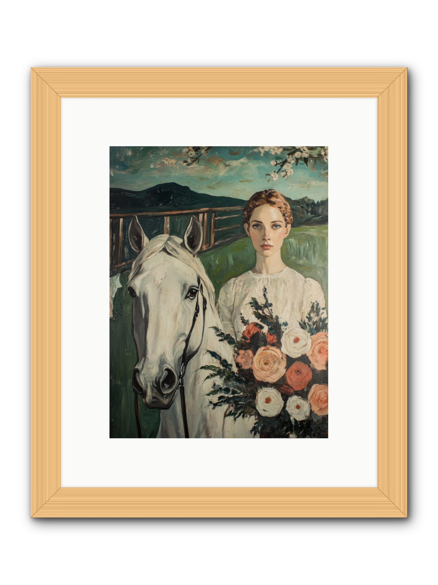 Shadow Dancer -- Framed Print - Natural 9x12
