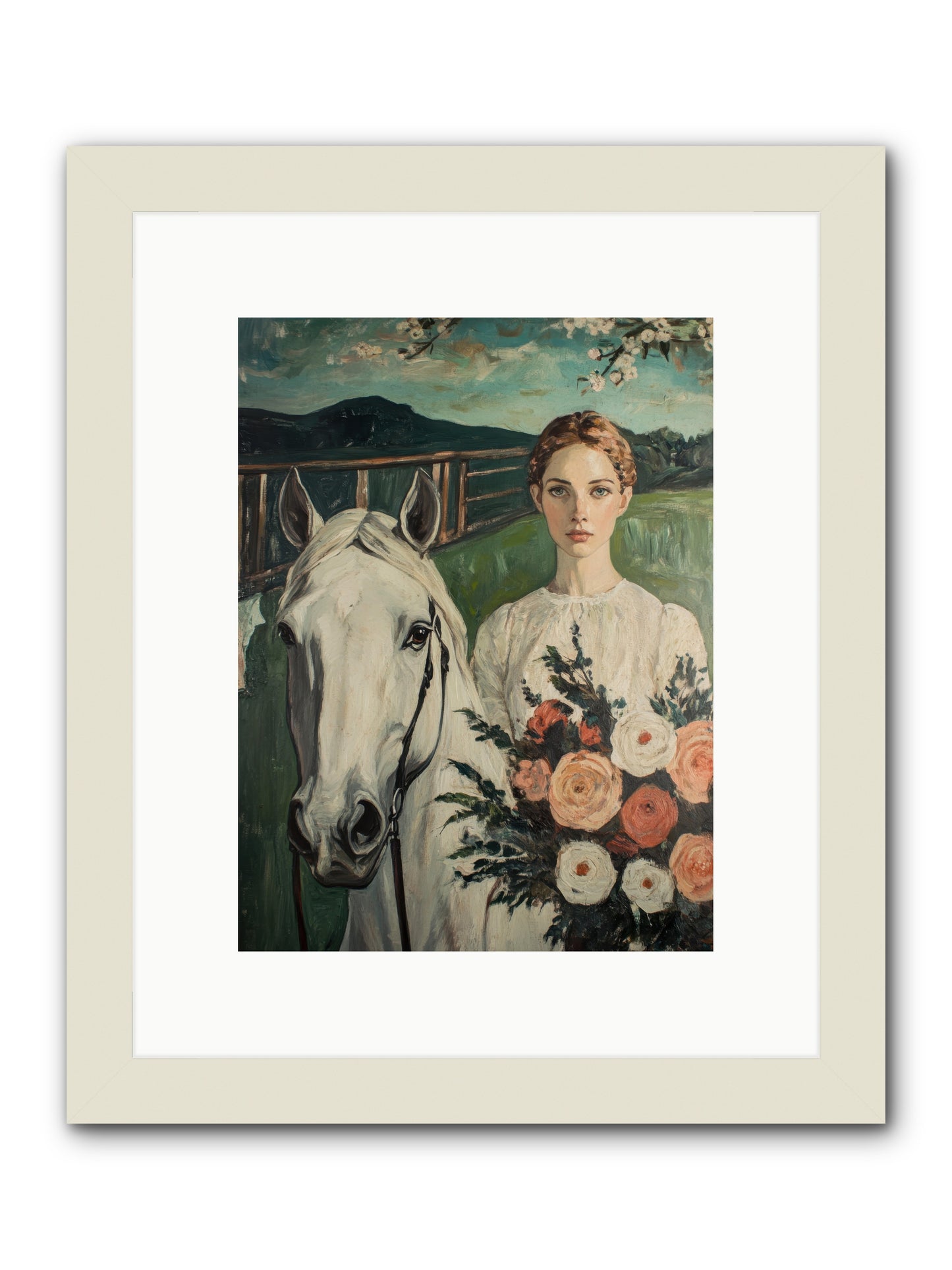 Shadow Dancer -- Framed Print - White 9x12