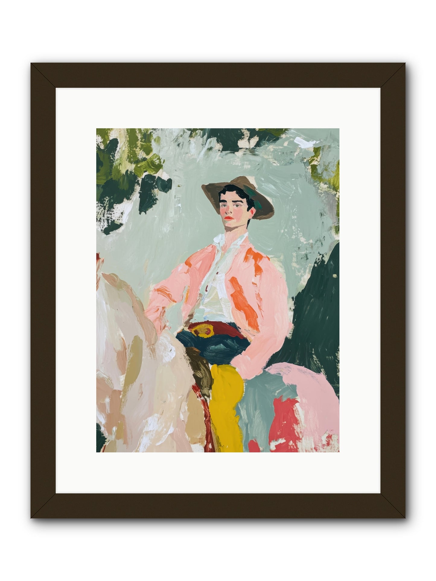 Shadow Rider -- Framed Print - Black 12x16