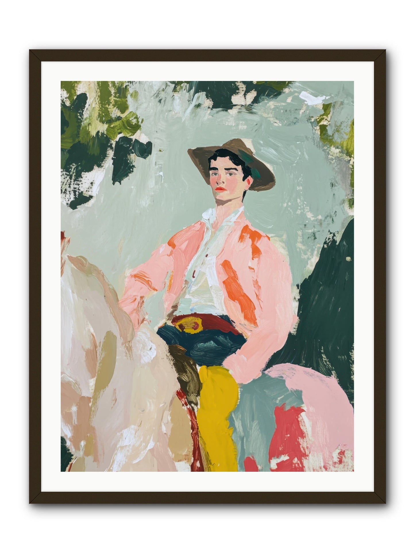 Shadow Rider -- Framed Print - Black 30x40