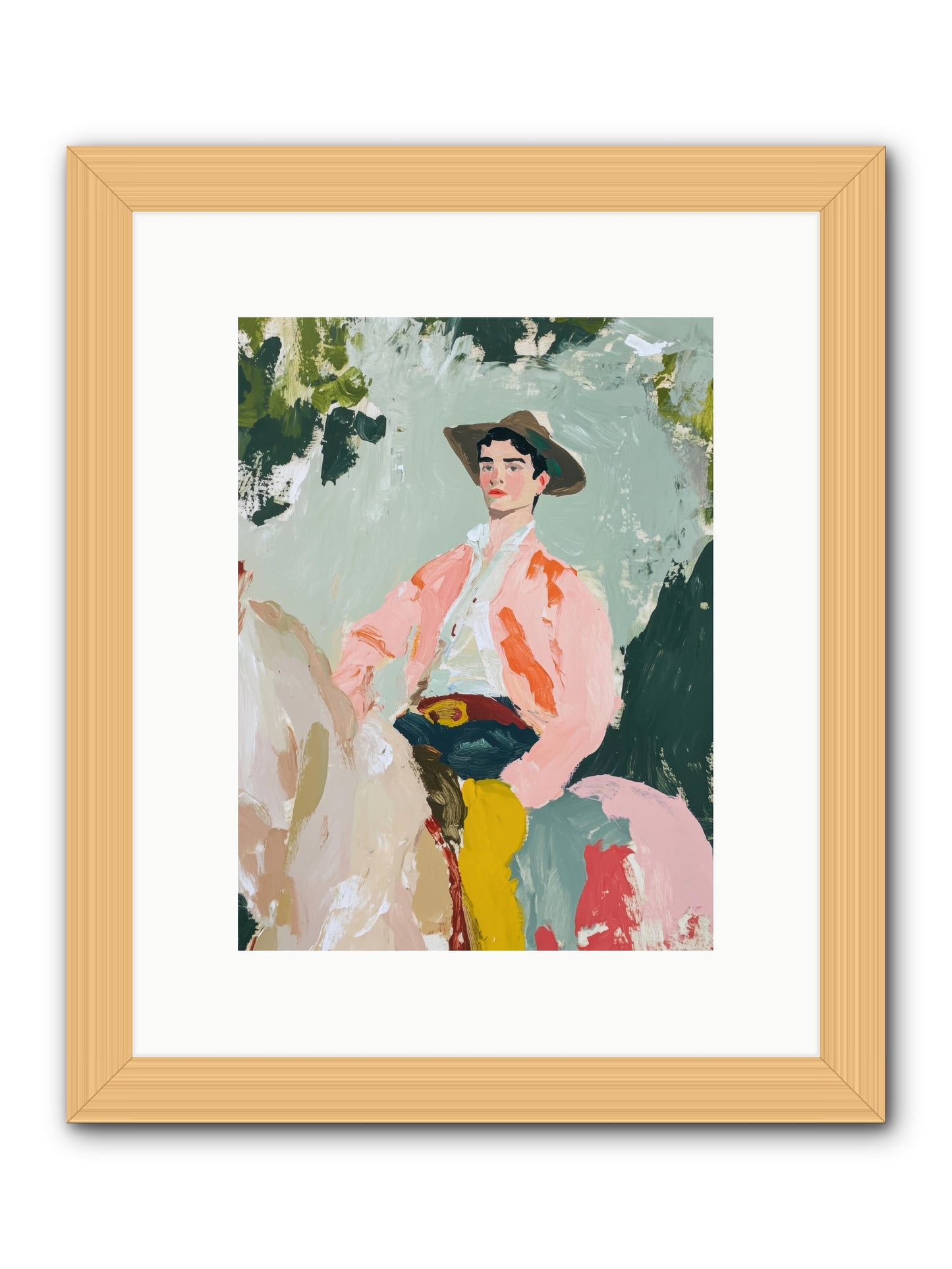 Shadow Rider -- Framed Print - Natural 9x12