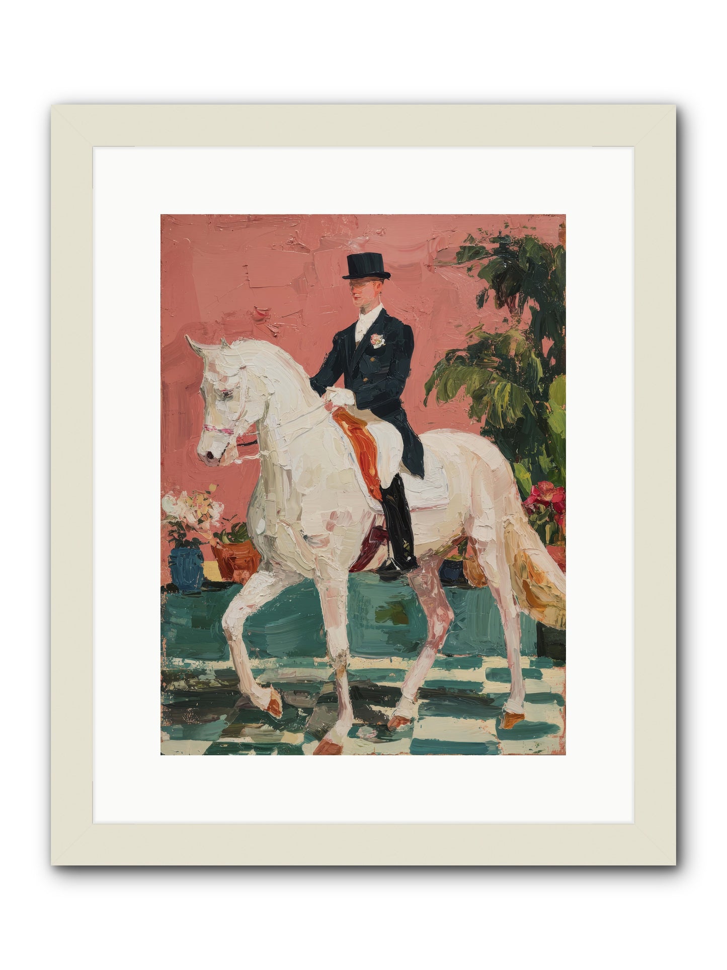 Shadows & Trust -- Framed Print - White 12x16
