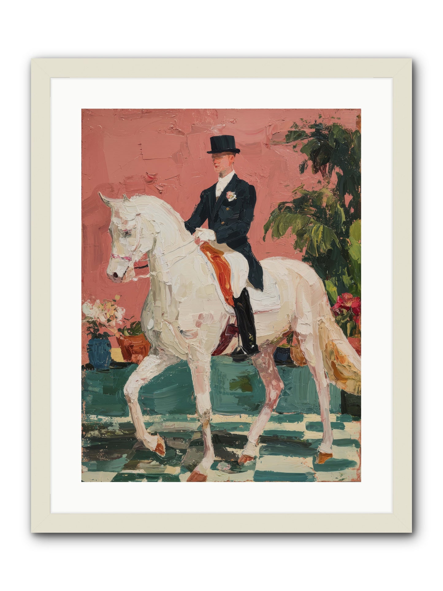 Shadows & Trust -- Framed Print - White 18x24