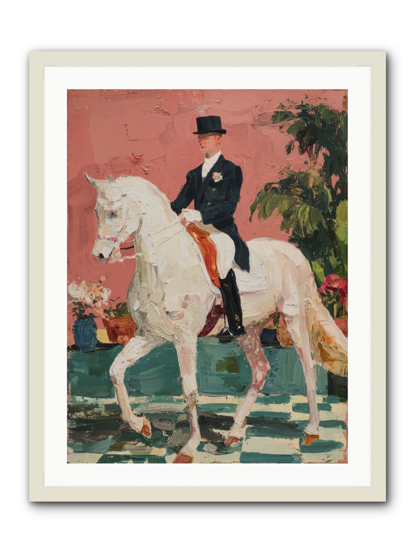 Shadows & Trust -- Framed Print - White 24x32
