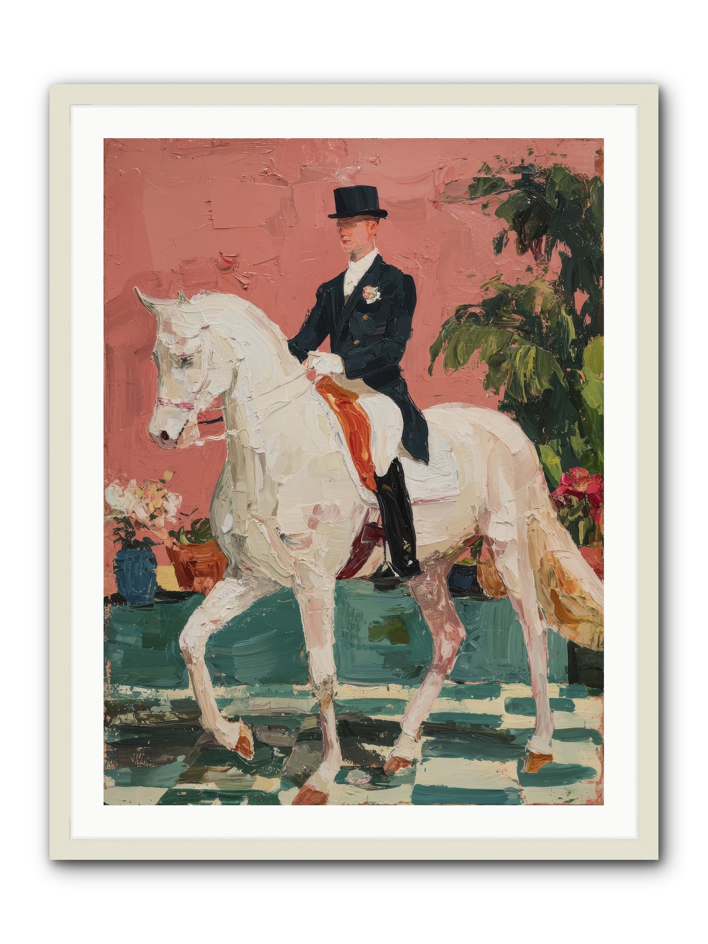Shadows & Trust -- Framed Print - White 30x40