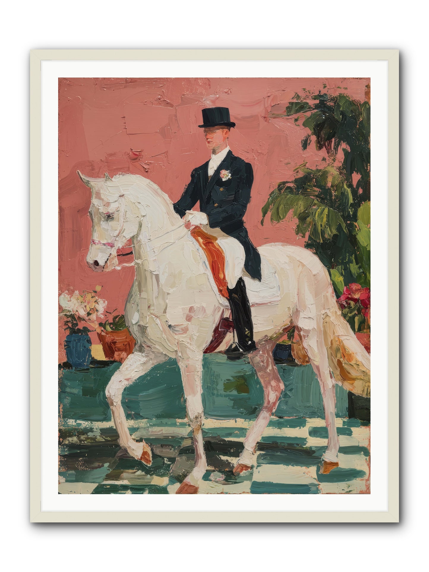 Shadows & Trust -- Framed Print - White 36x48