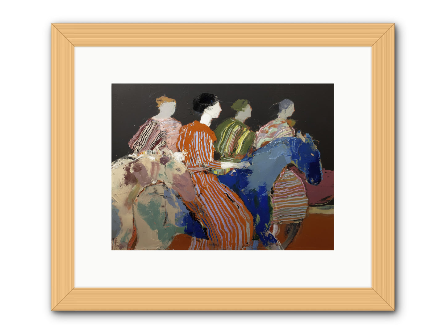 Shadowspill Horizon -- Framed Print - Natural 12x9