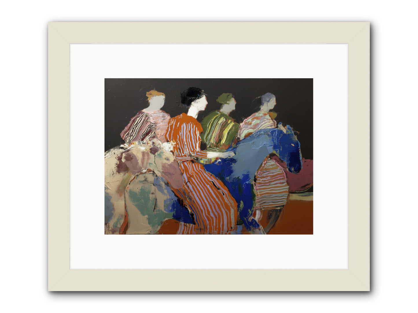 Shadowspill Horizon -- Framed Print - White 12x9
