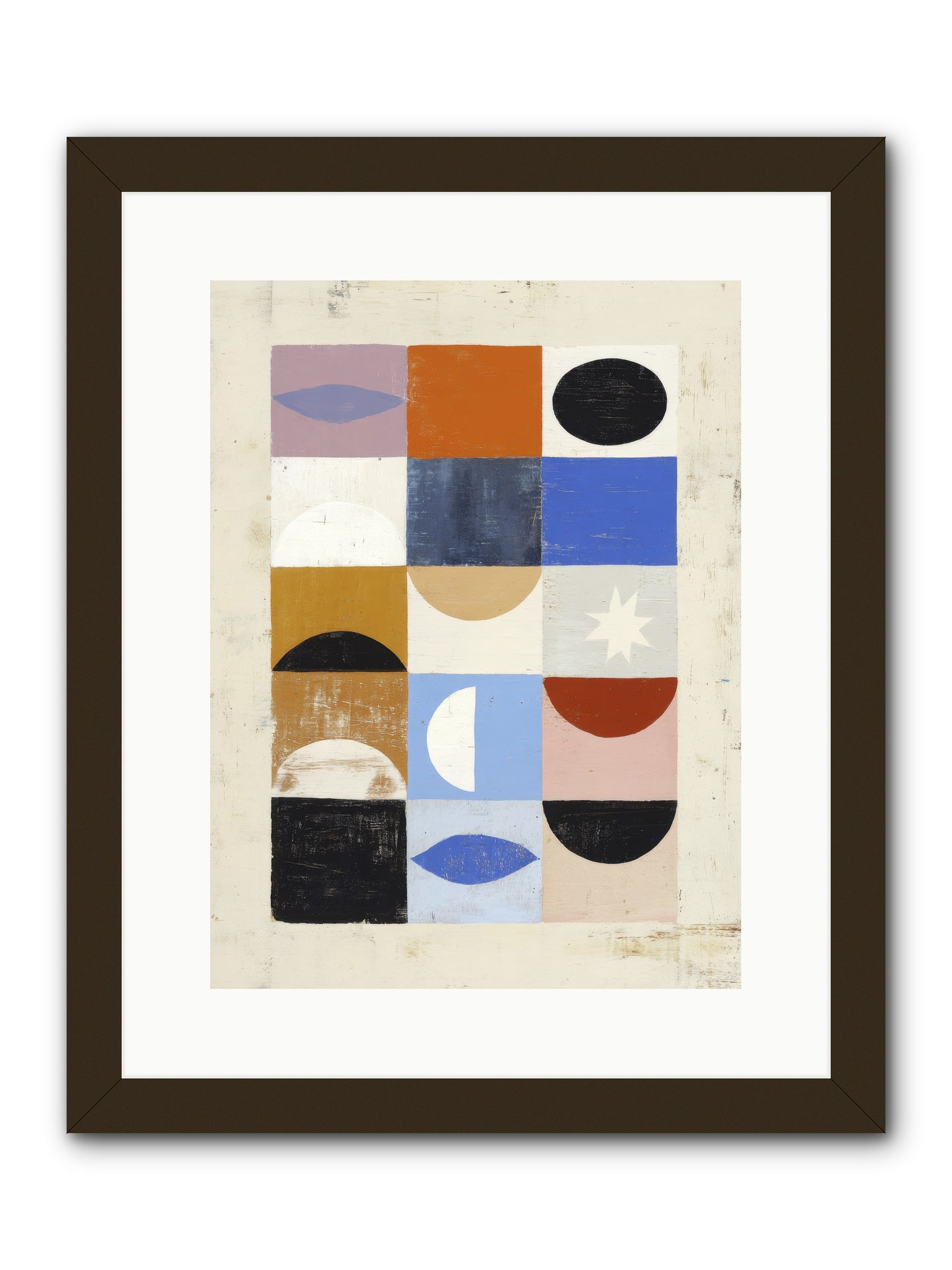 Shadowsprig Mosaic -- Framed Print - Black 12x16