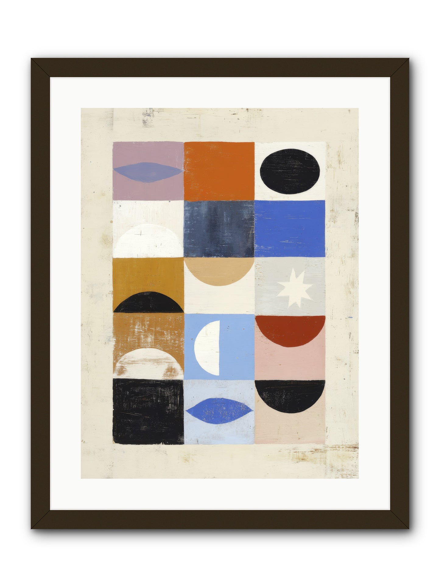 Shadowsprig Mosaic -- Framed Print - Black 18x24