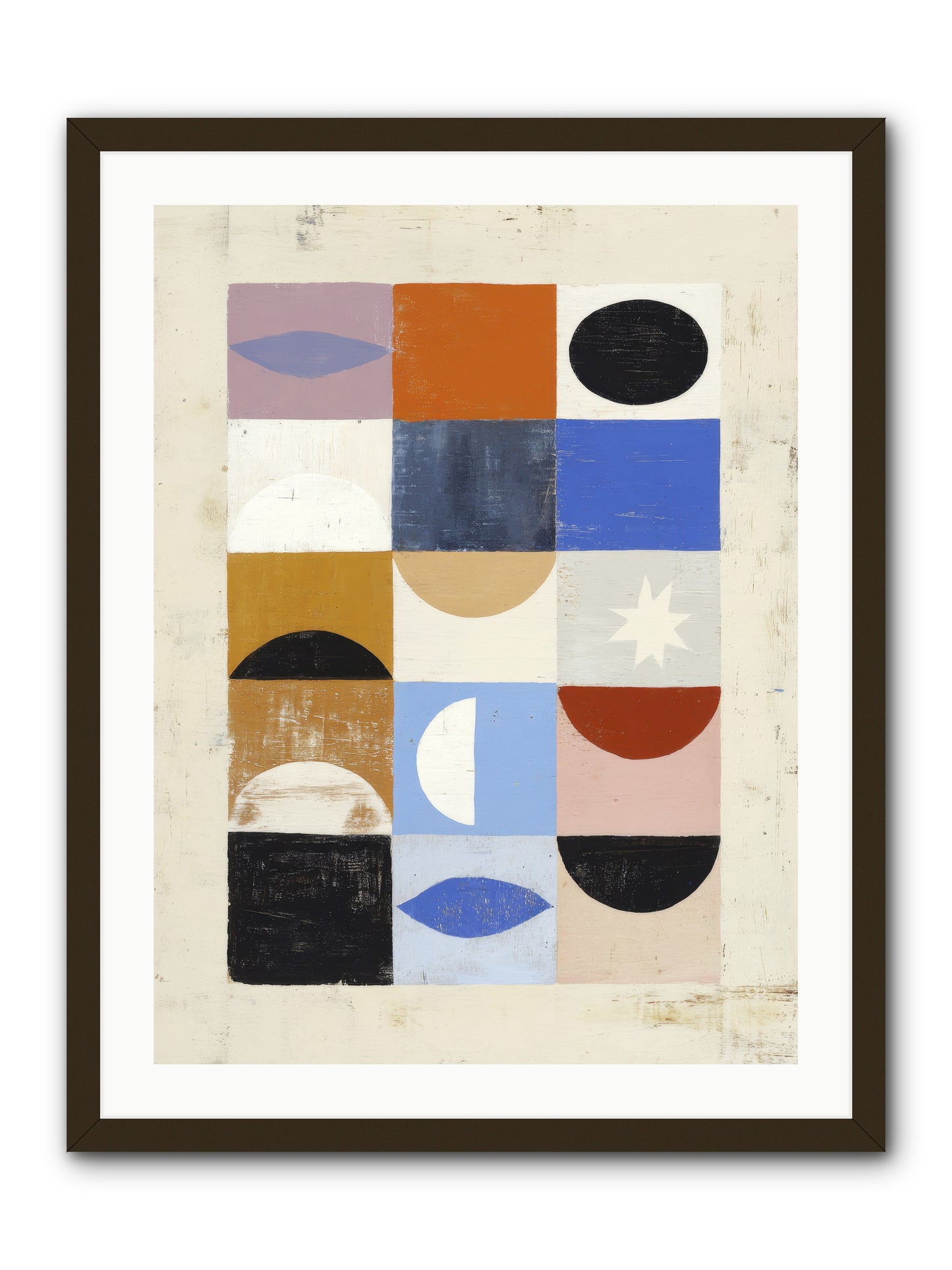 Shadowsprig Mosaic -- Framed Print - Black 24x32