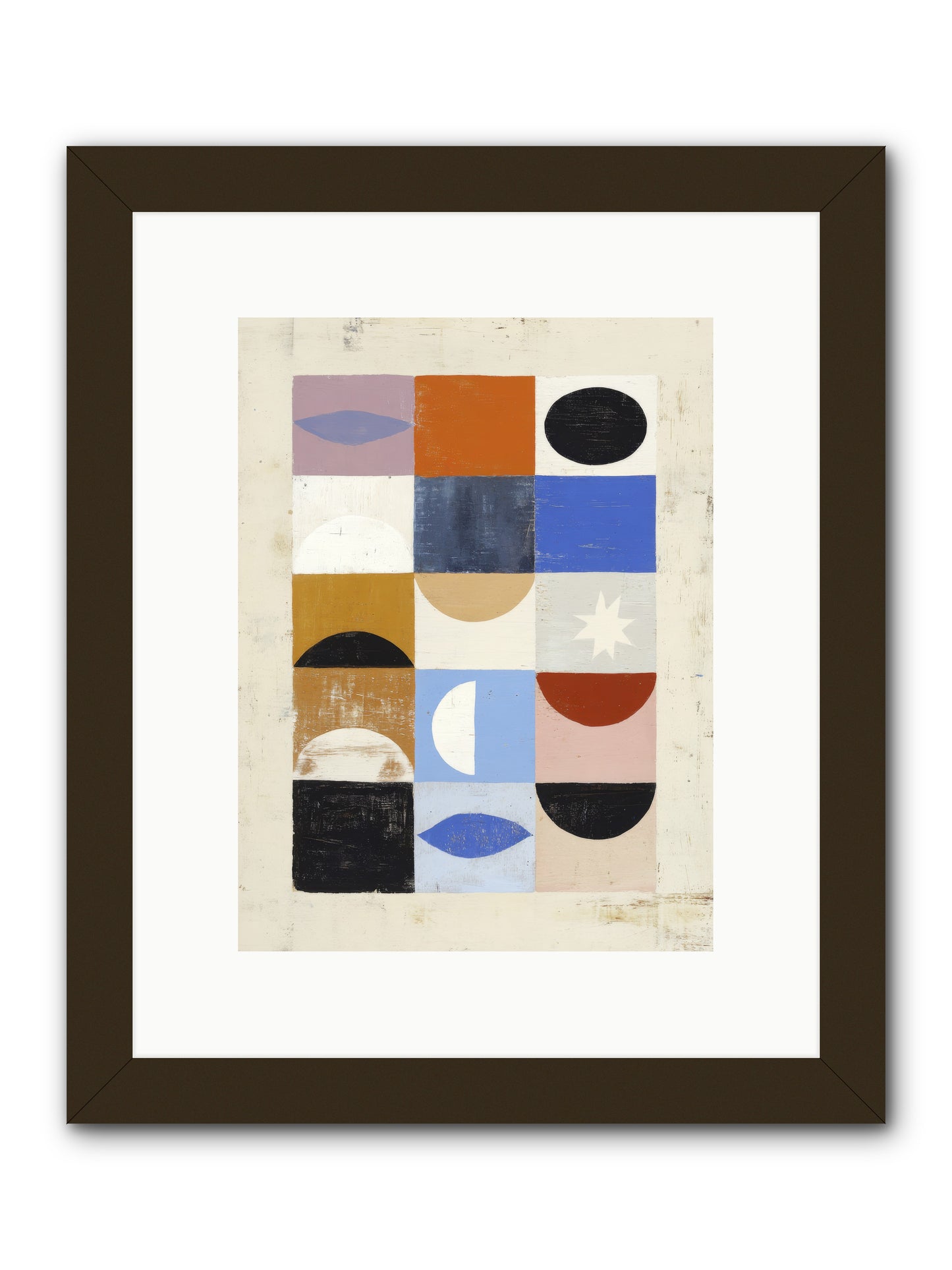 Shadowsprig Mosaic -- Framed Print - Black 9x12
