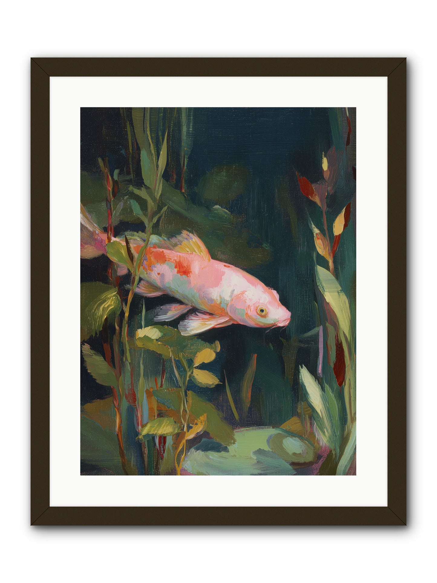 Shallow Seas -- Framed Print - Black 18x24