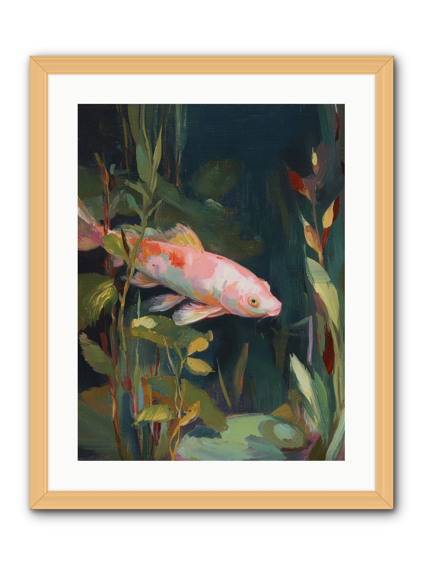 Shallow Seas -- Framed Print - Natural 18x24