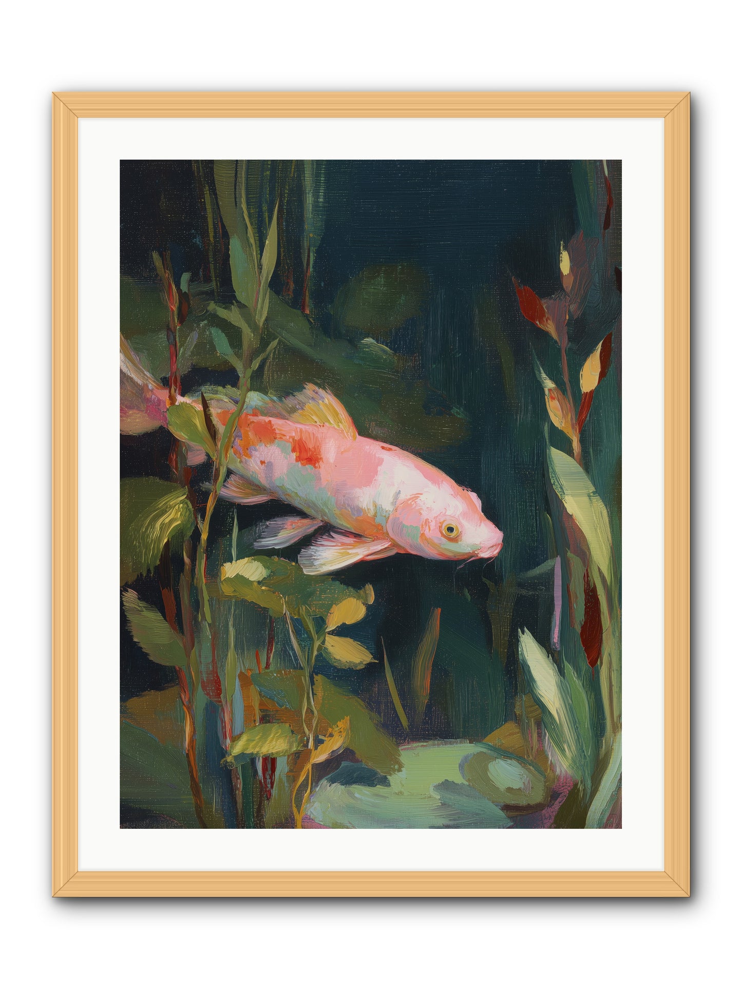 Shallow Seas -- Framed Print - Natural 24x32