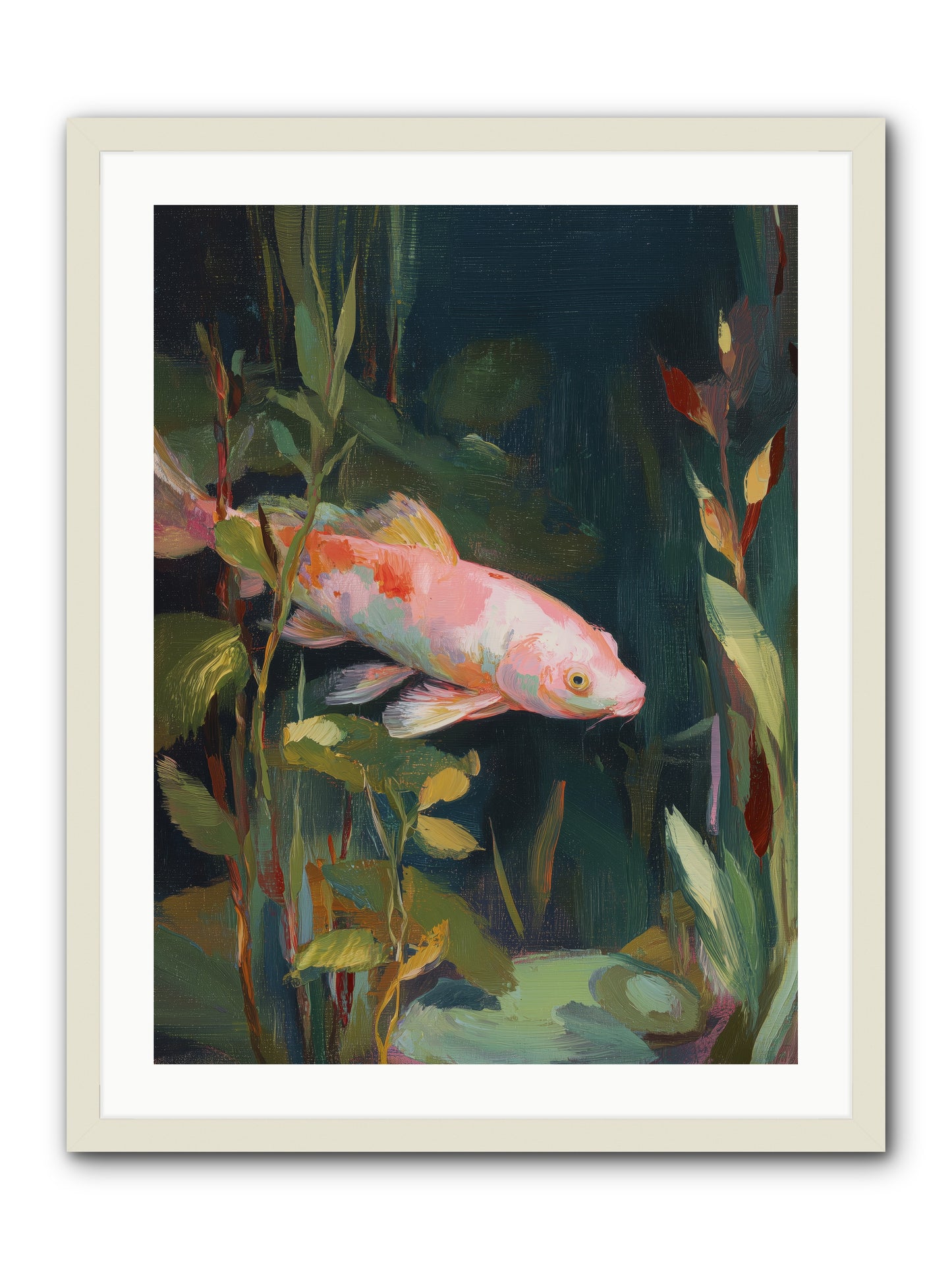 Shallow Seas -- Framed Print - White 24x32