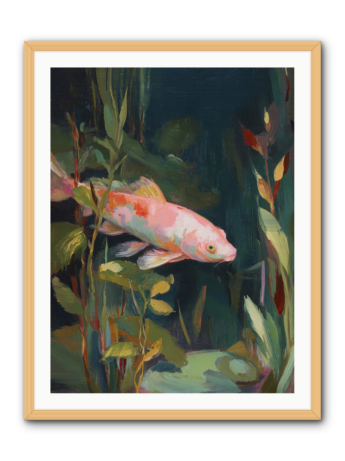 Shallow Seas -- Framed Print - Natural 30x40