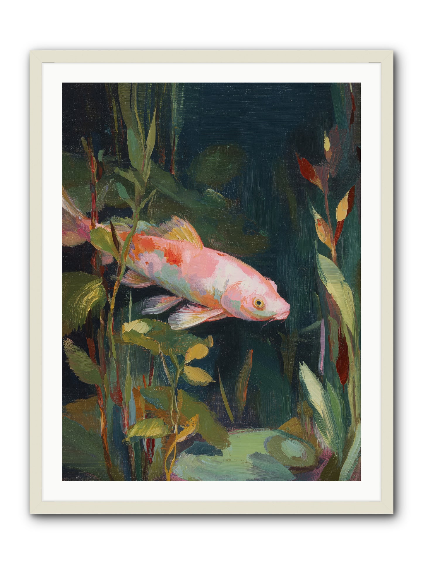 Shallow Seas -- Framed Print - White 30x40