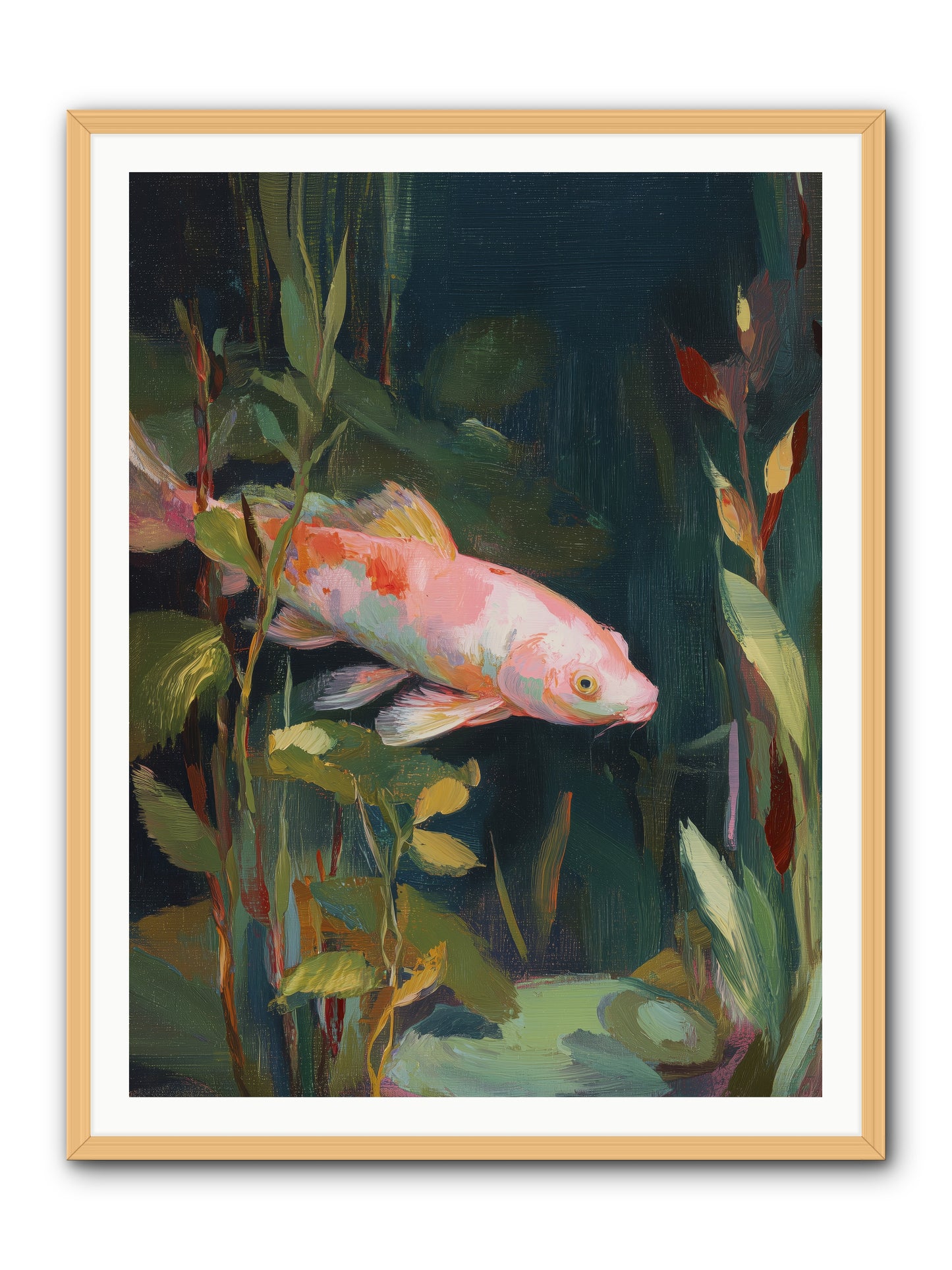 Shallow Seas -- Framed Print - Natural 36x48