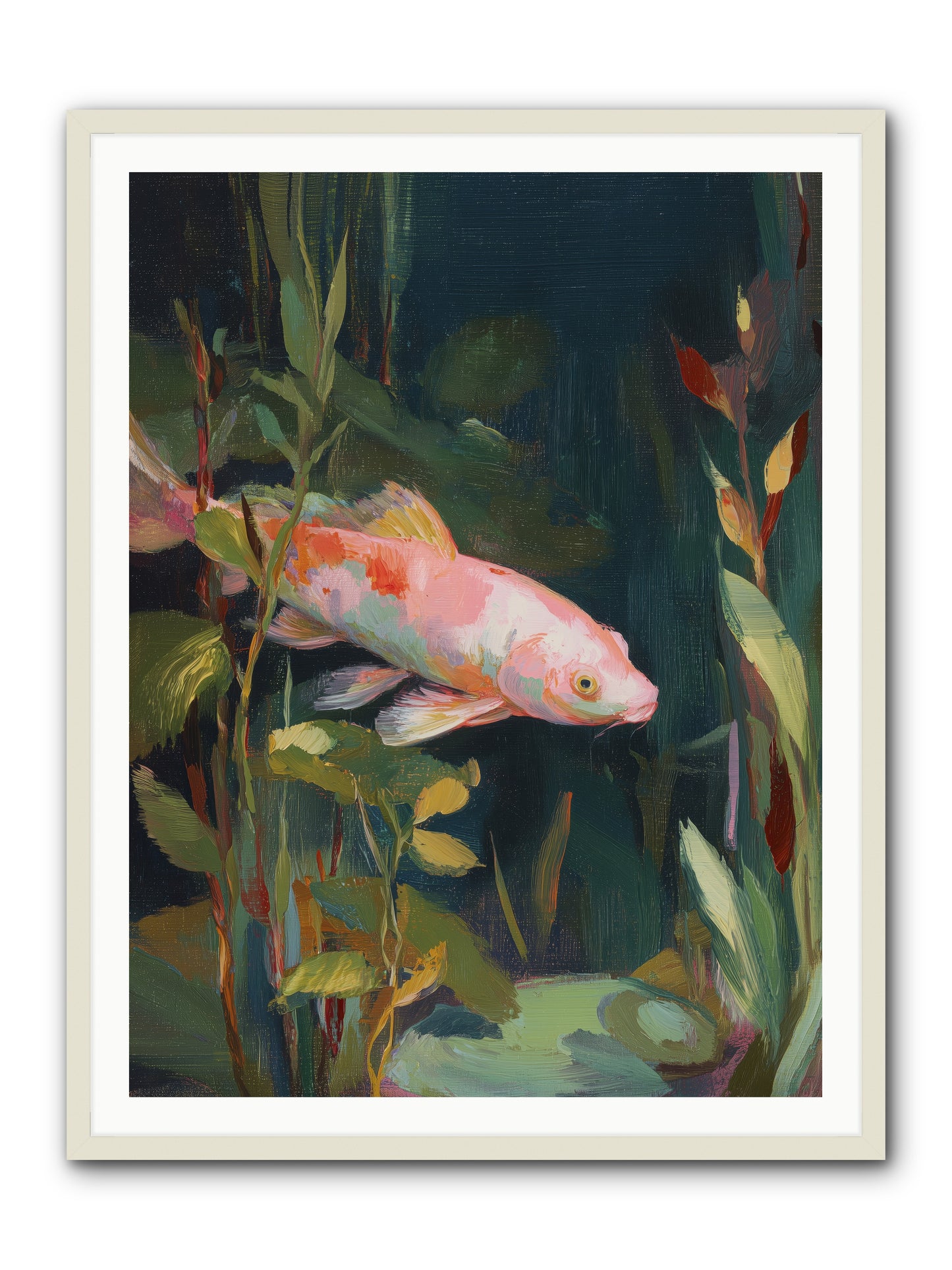 Shallow Seas -- Framed Print - White 36x48