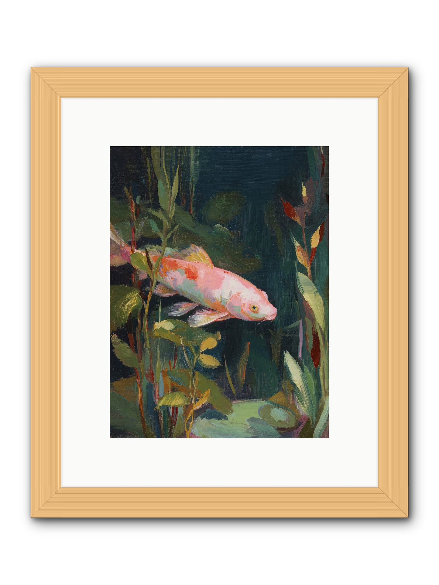 Shallow Seas -- Framed Print - Natural 9x12
