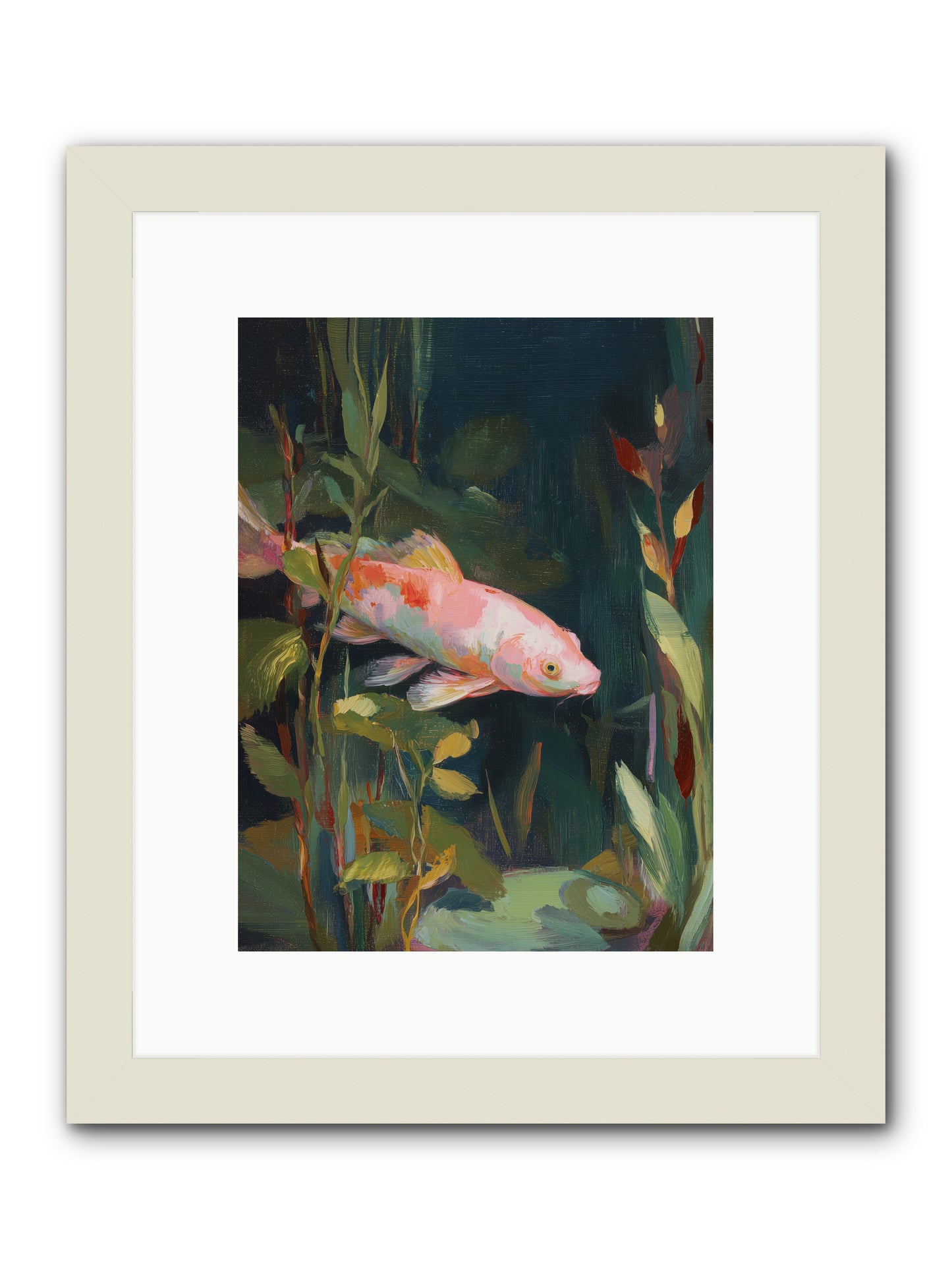 Shallow Seas -- Framed Print - White 9x12