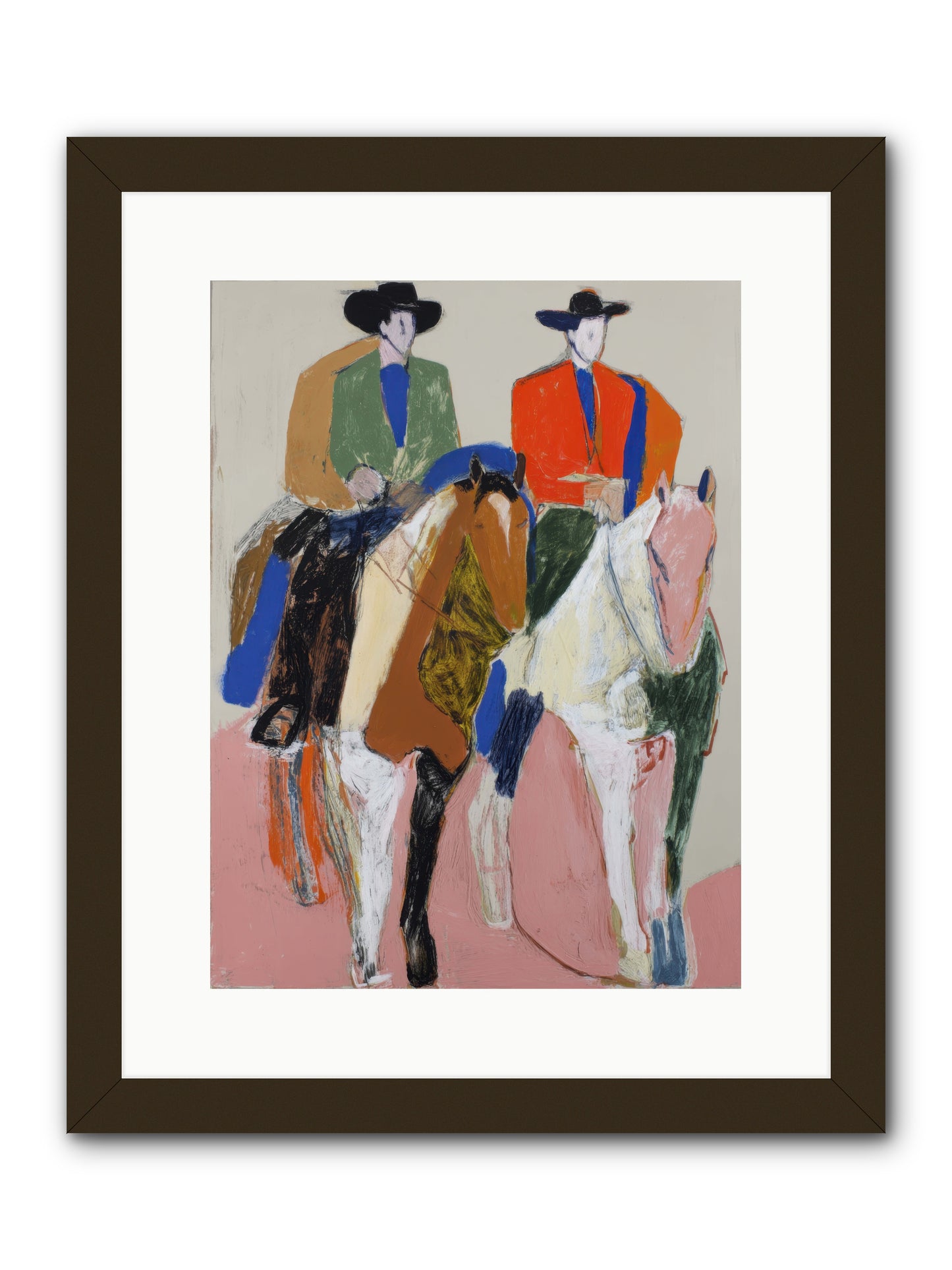Shared Direction -- Framed Print - Black 12x16