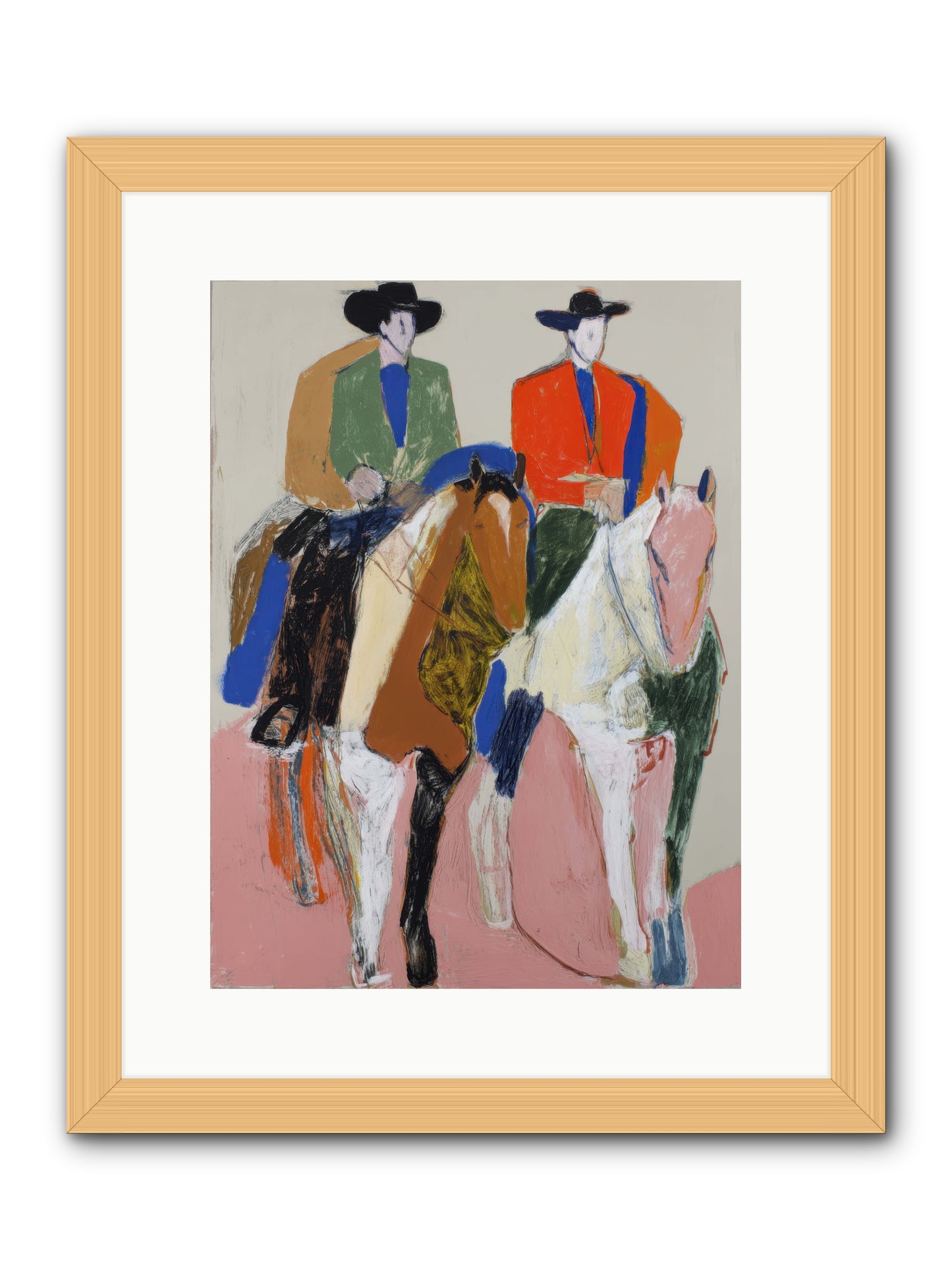 Shared Direction -- Framed Print - Natural 12x16