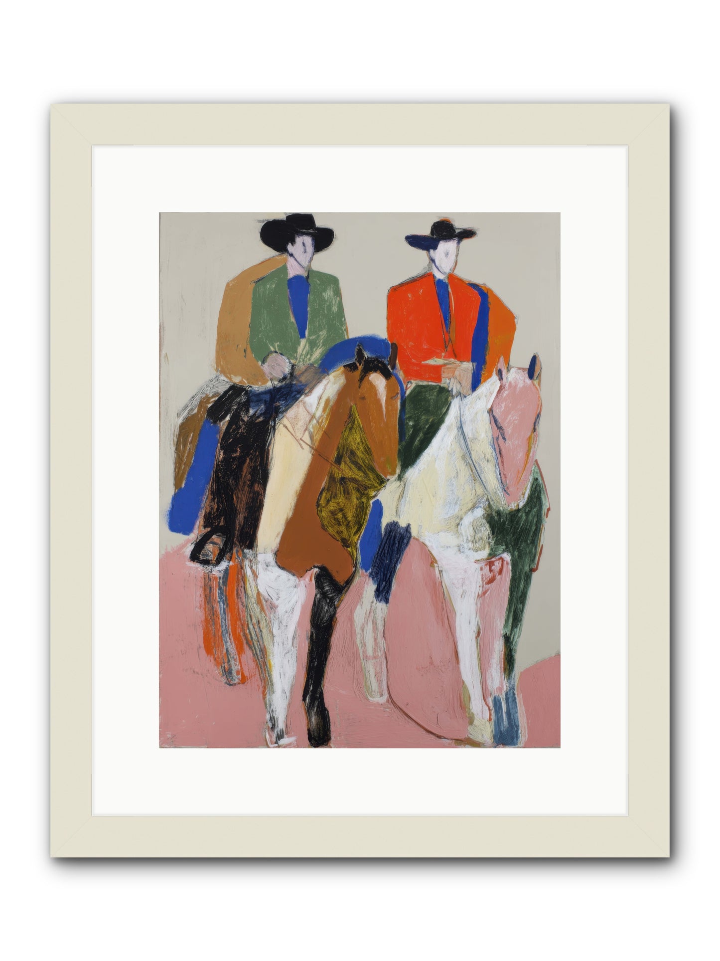Shared Direction -- Framed Print - White 12x16