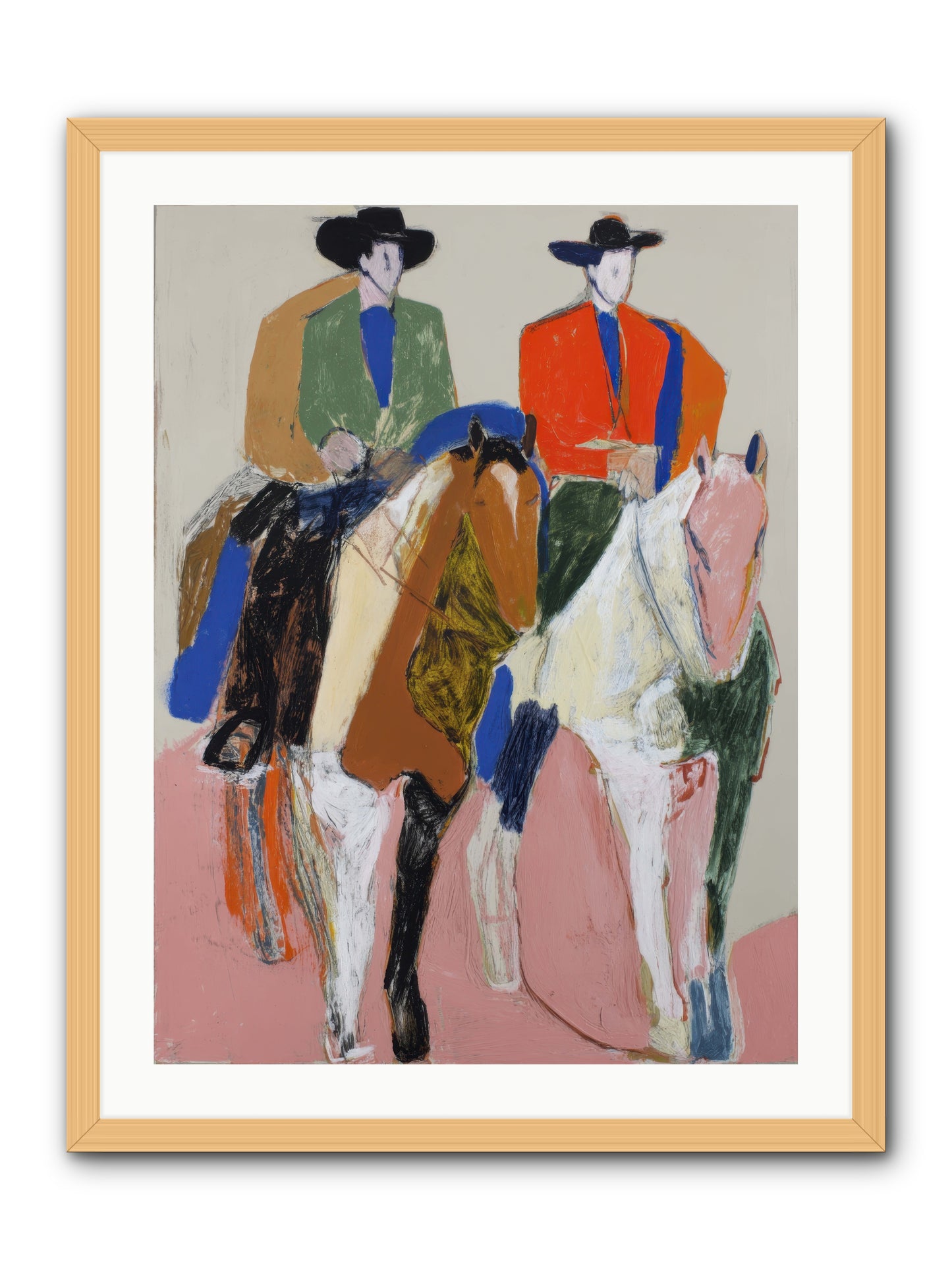 Shared Direction -- Framed Print - Natural 24x32