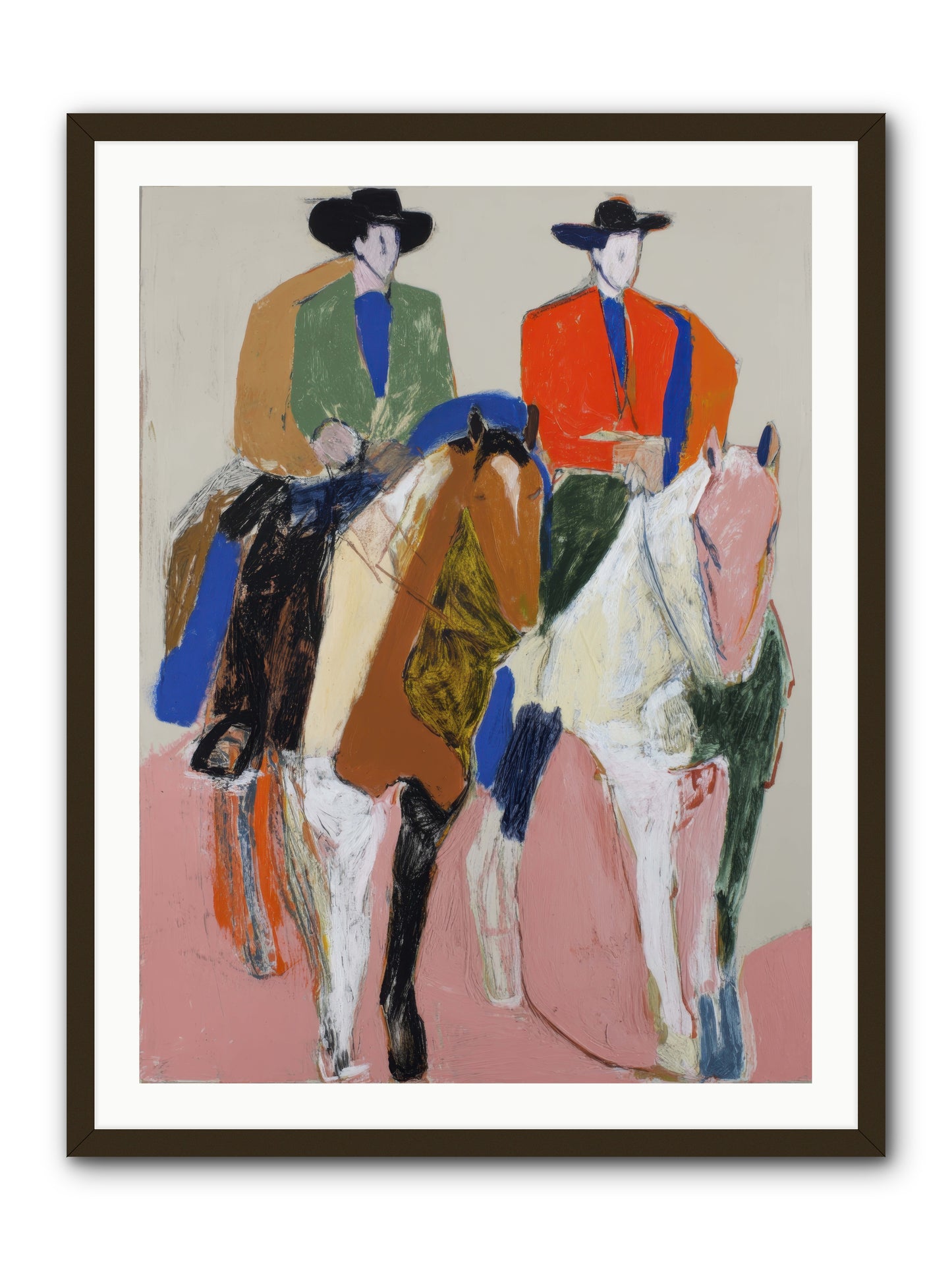 Shared Direction -- Framed Print - Black 30x40