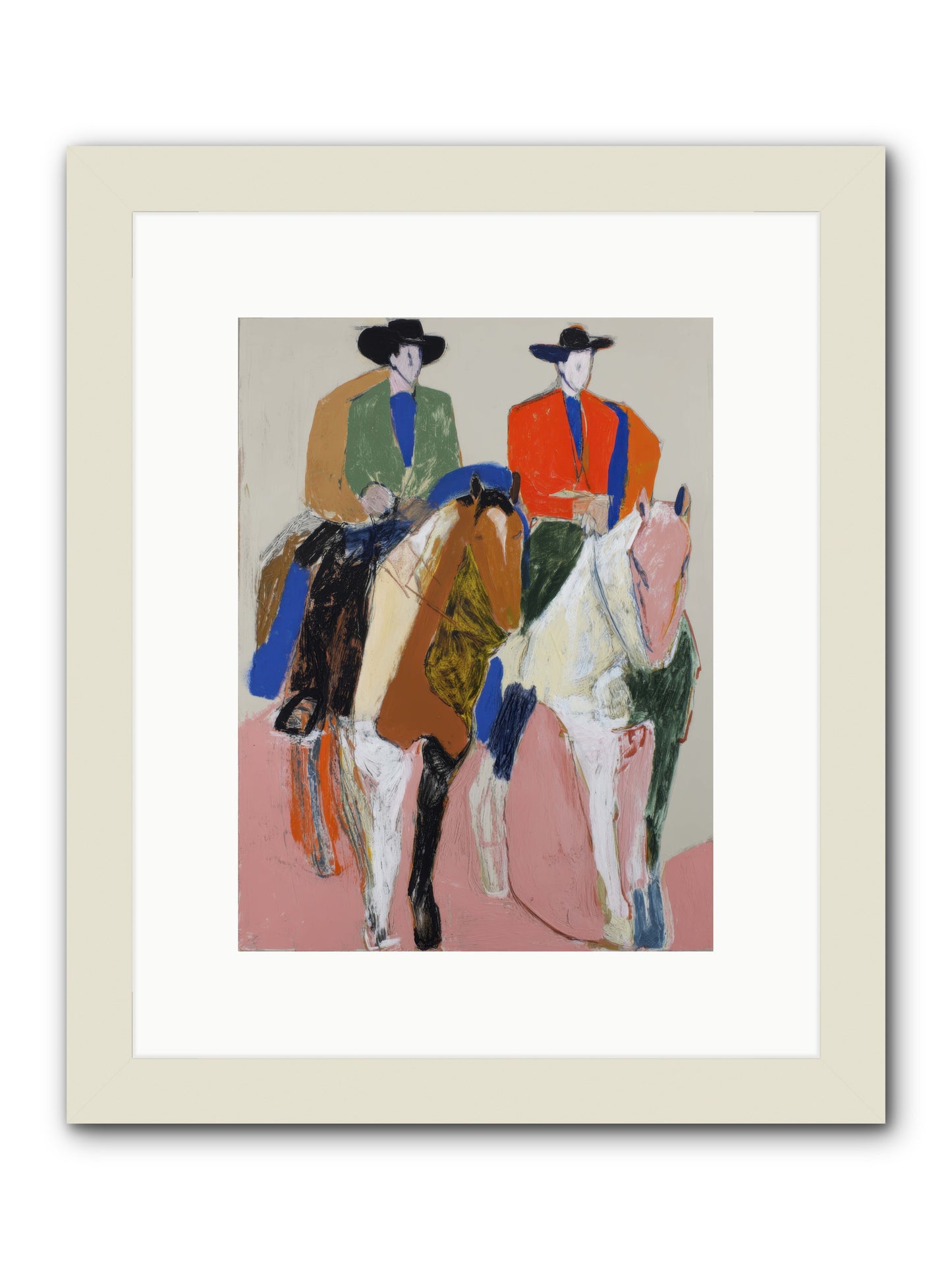 Shared Direction -- Framed Print - White 9x12