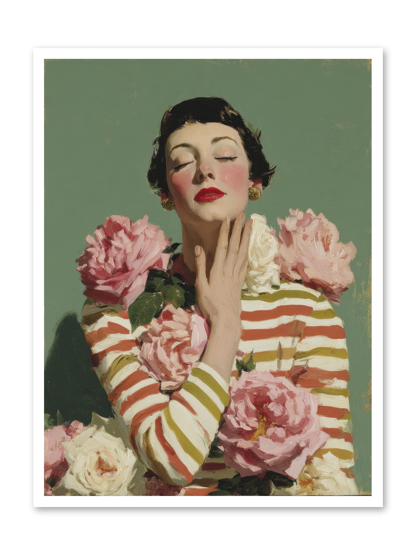She Embraced the Entire Garden -- Paper Print 30x40