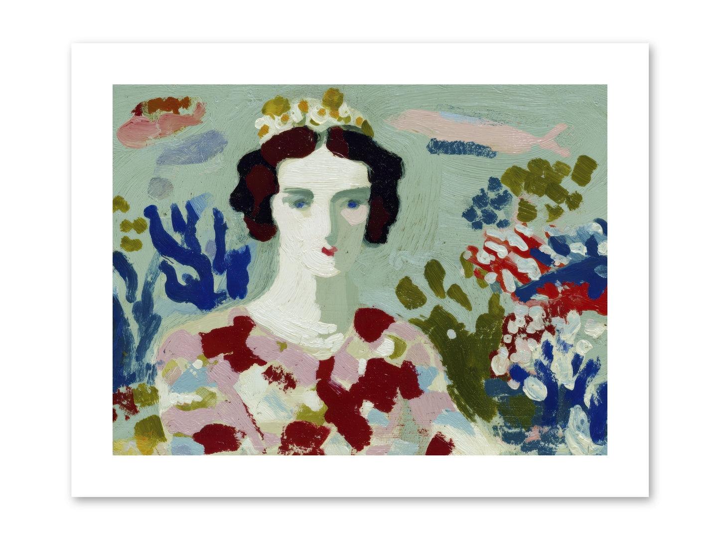 She Floated Through -- Loose Canvas Print 12x9
