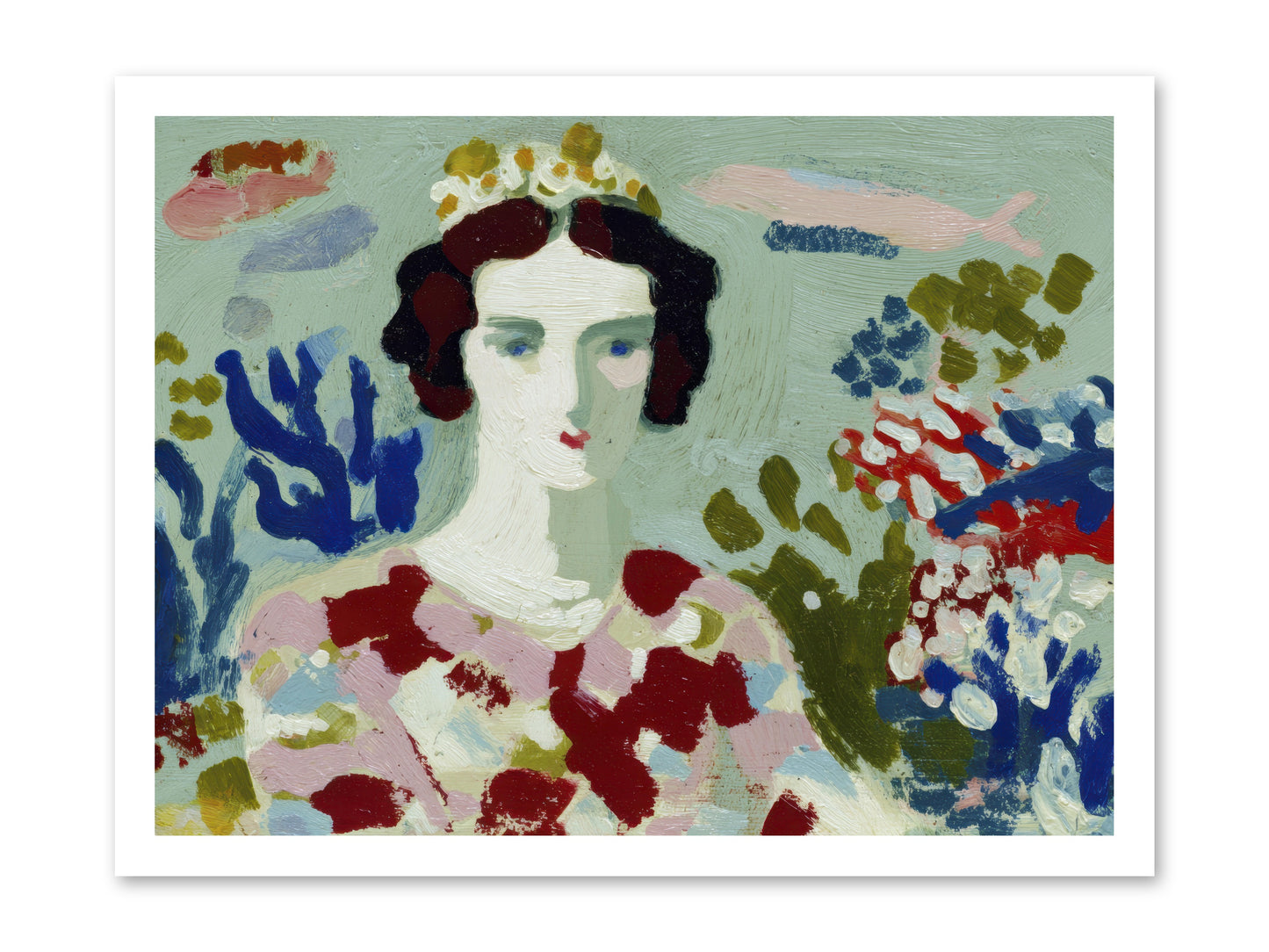 She Floated Through -- Paper Print 24x18