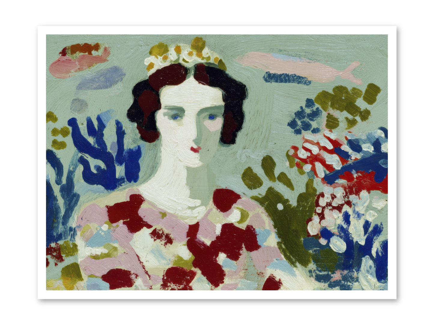 She Floated Through -- Loose Canvas Print 40x30
