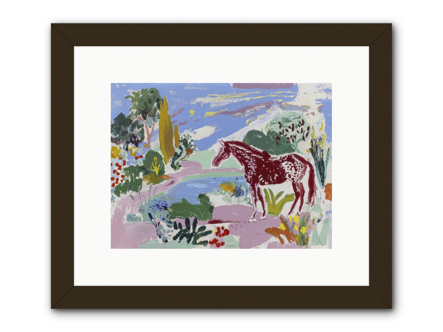 She Lingered There -- Framed Print - Black 12x9