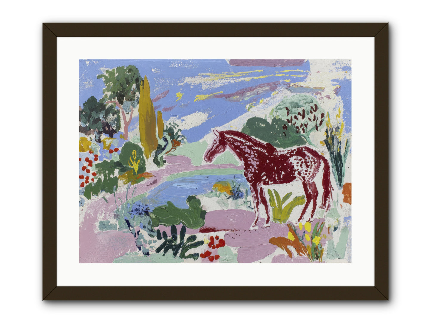 She Lingered There -- Framed Print - Black 24x18
