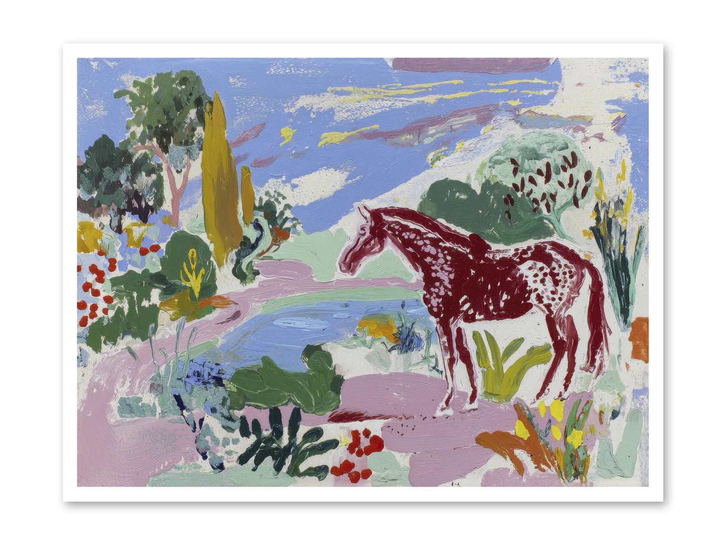 She Lingered There -- Loose Canvas Print 40x30