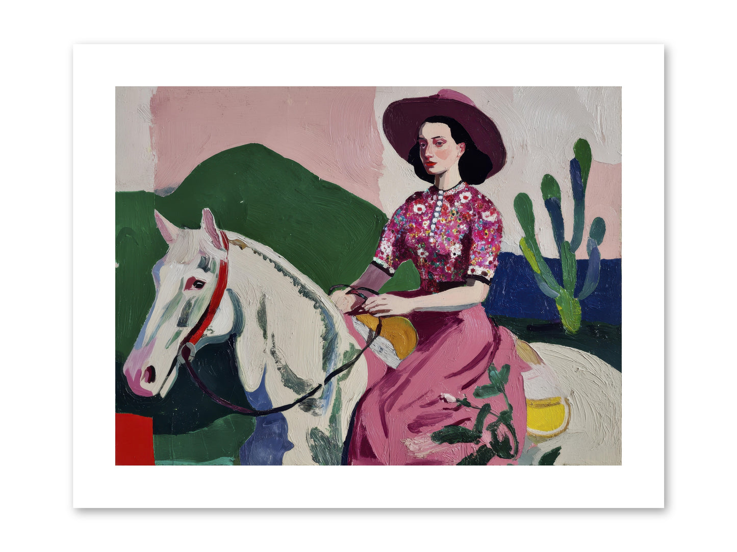 She Never Looked Back -- Loose Canvas Print 12x9