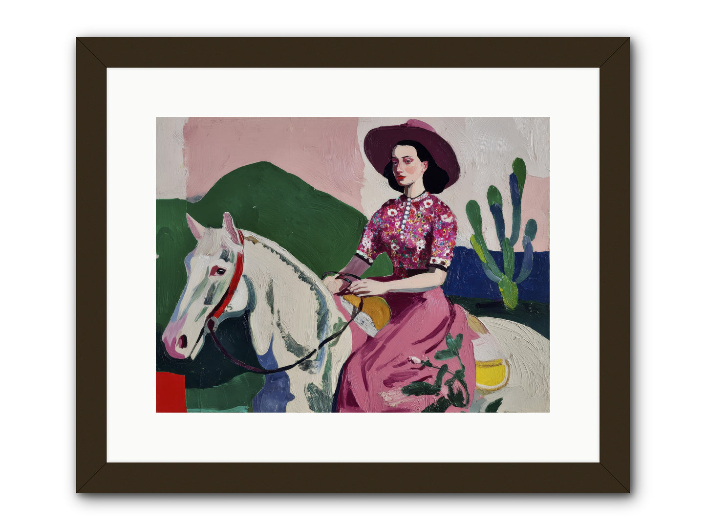 She Never Looked Back -- Framed Print - Black 16x12