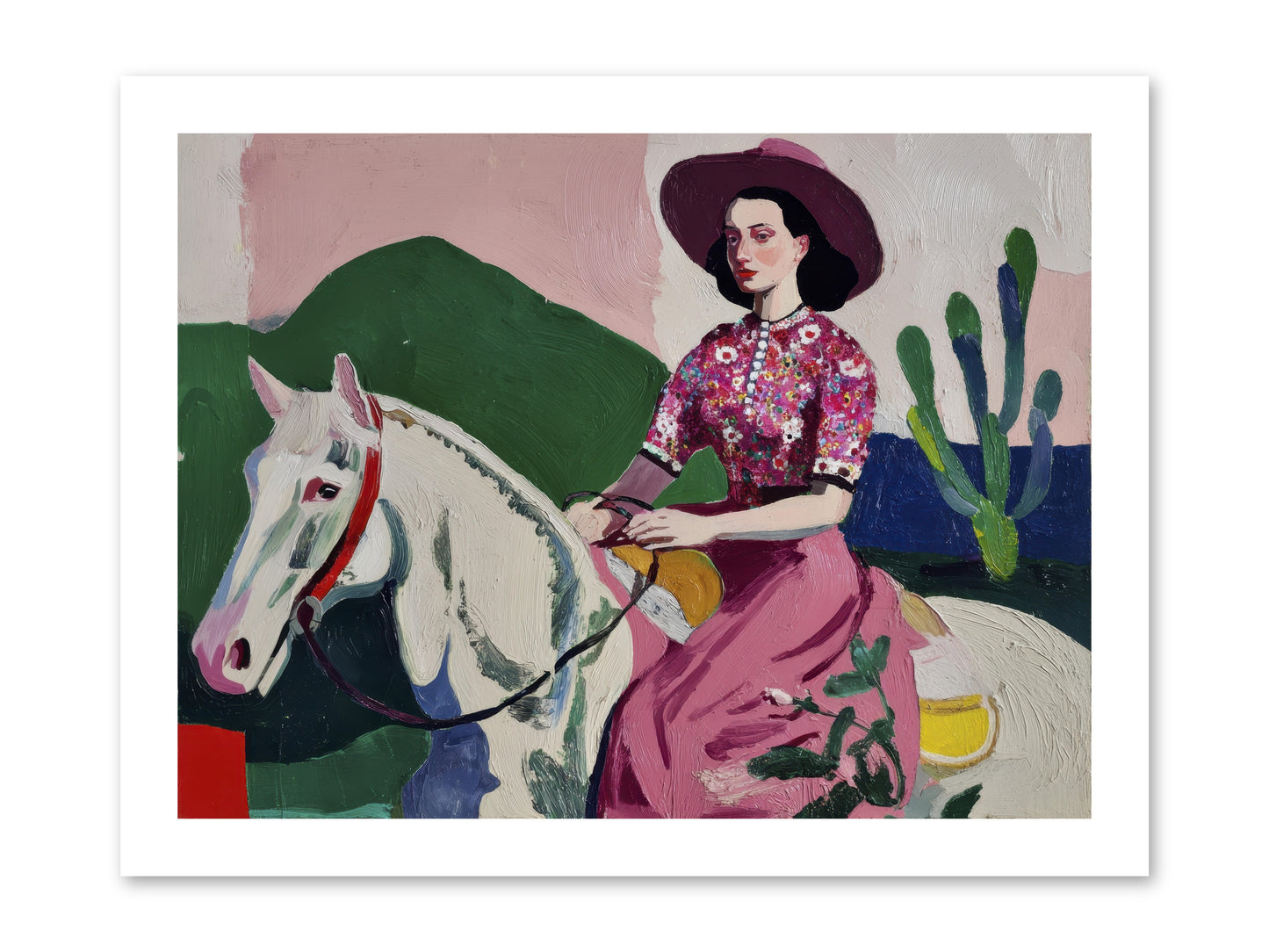 She Never Looked Back -- Loose Canvas Print 16x12