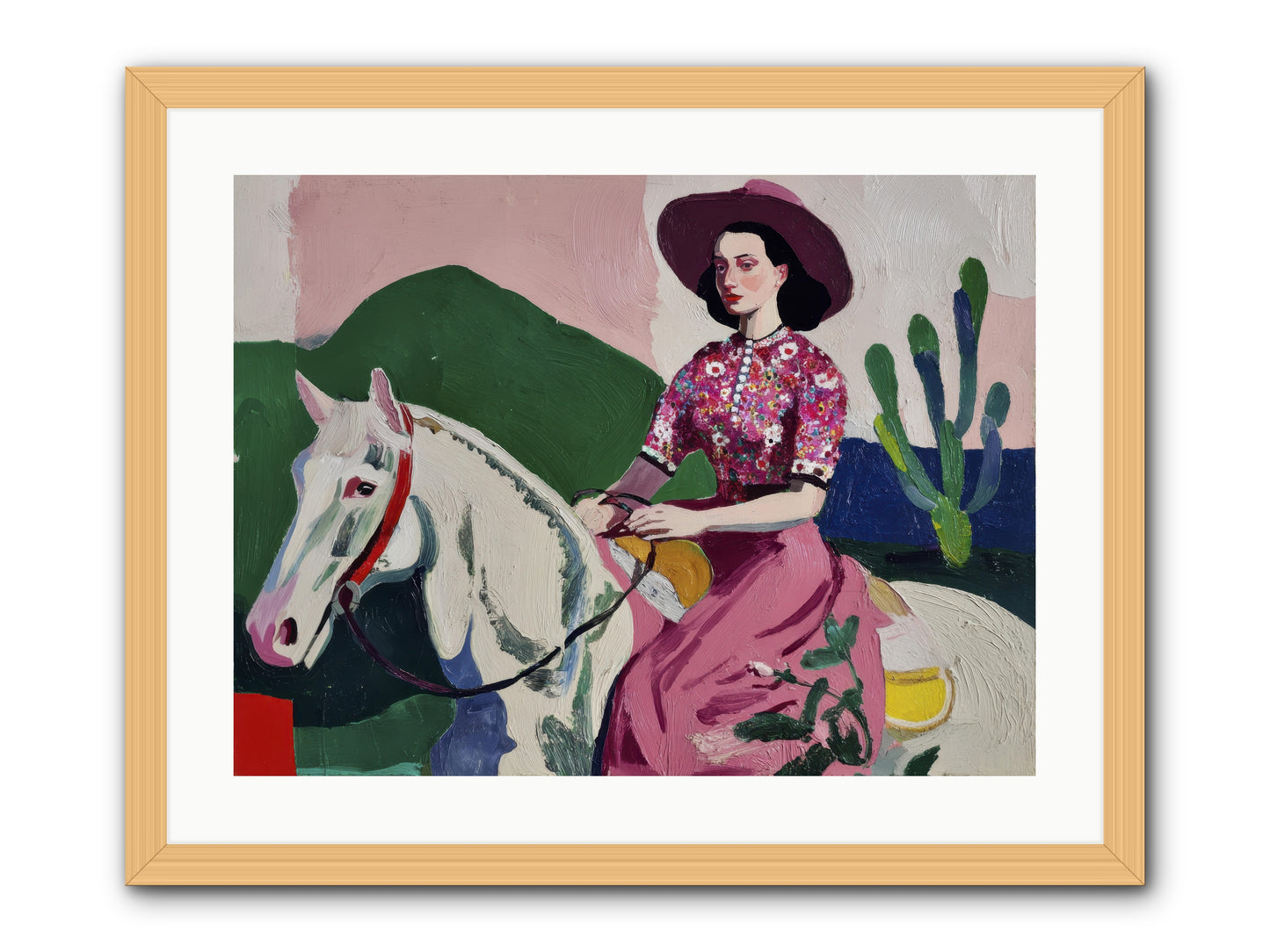 She Never Looked Back -- Framed Print - Natural 24x18