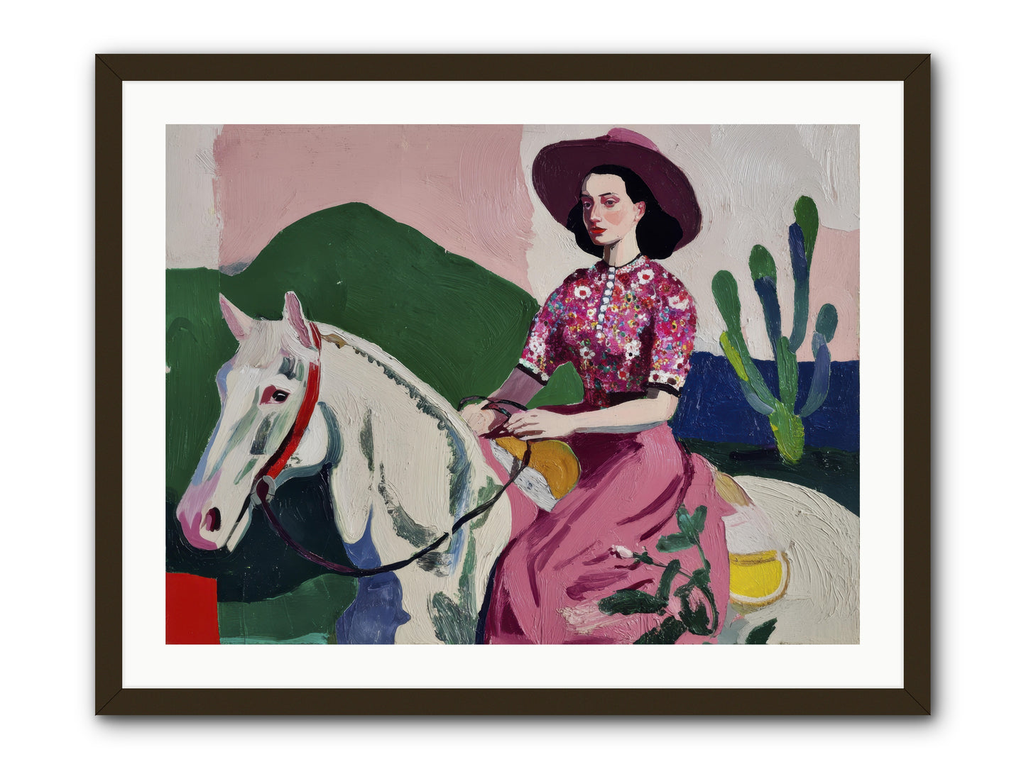 She Never Looked Back -- Framed Print - Black 32x24