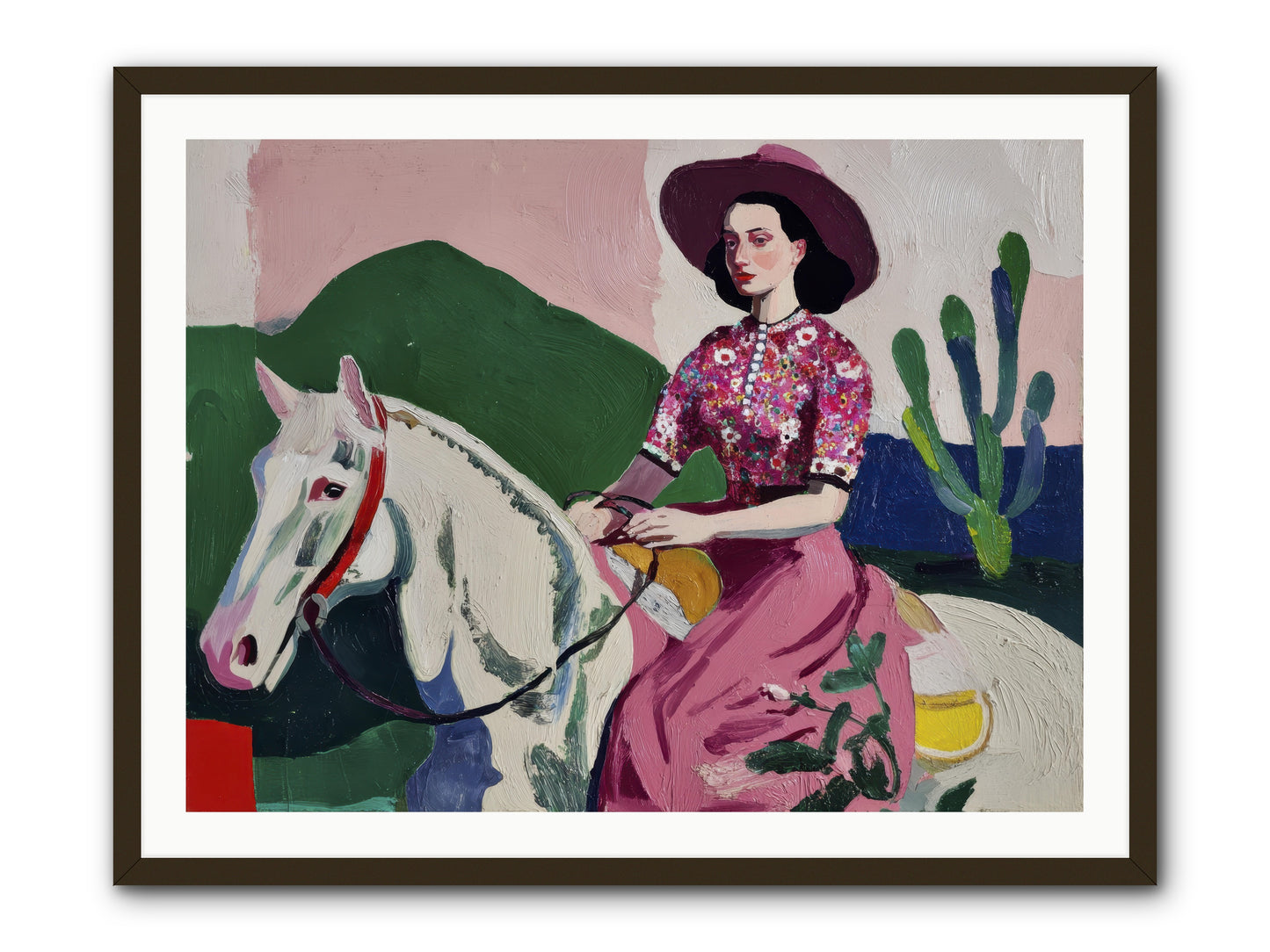 She Never Looked Back -- Framed Print - Black 40x30