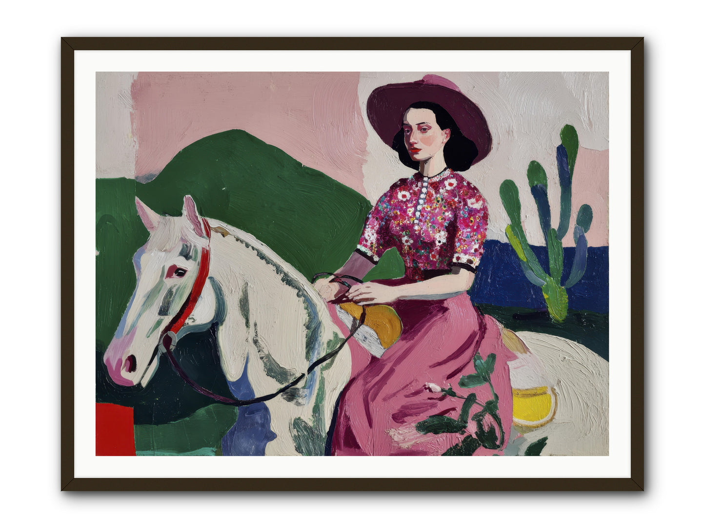 She Never Looked Back -- Framed Print - Black 48x36