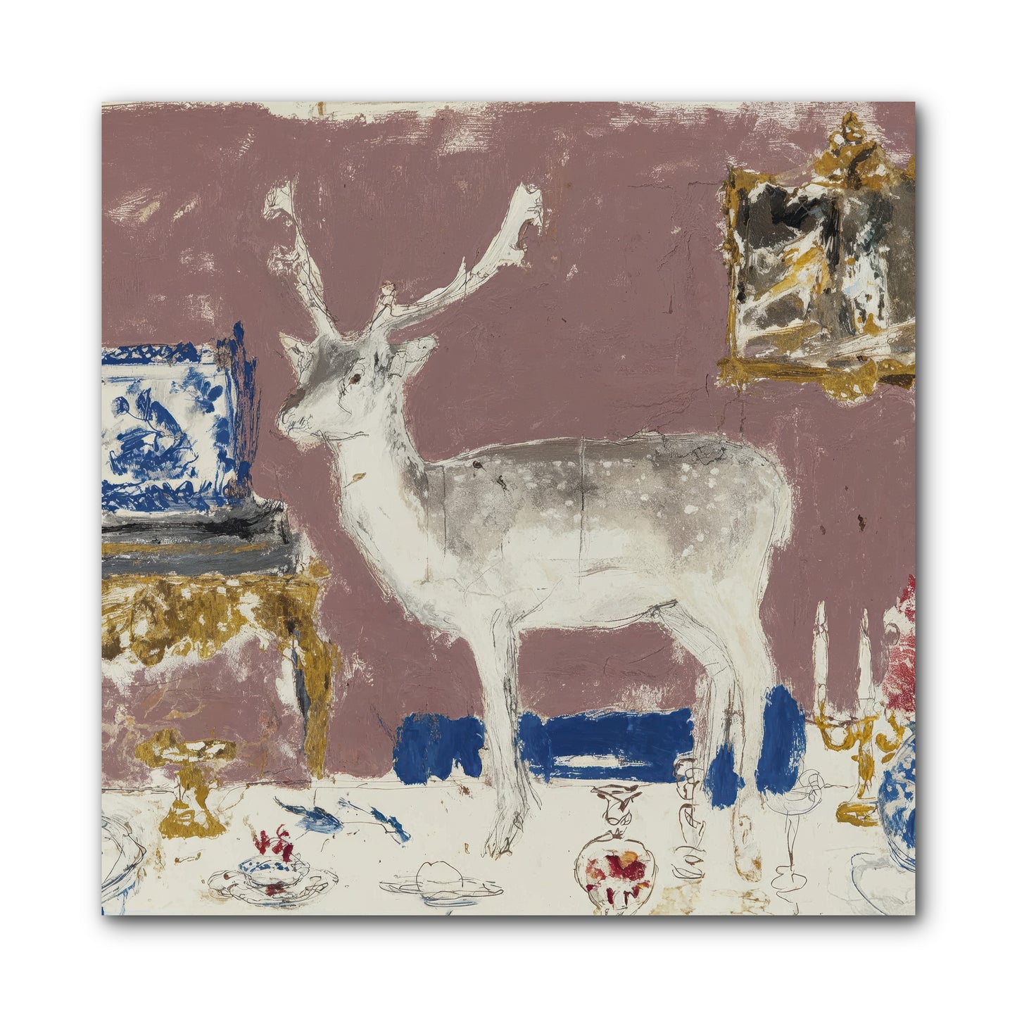 She Pours for Whoever Shows Up -- Wrapped Canvas 10x10